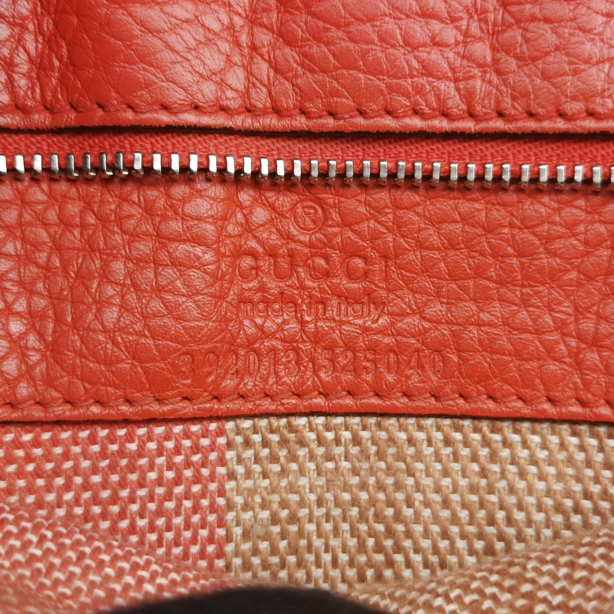 Secondhand Gucci Bamboo Daily Orange Leather 392013 shoulderbag | stylenewstar