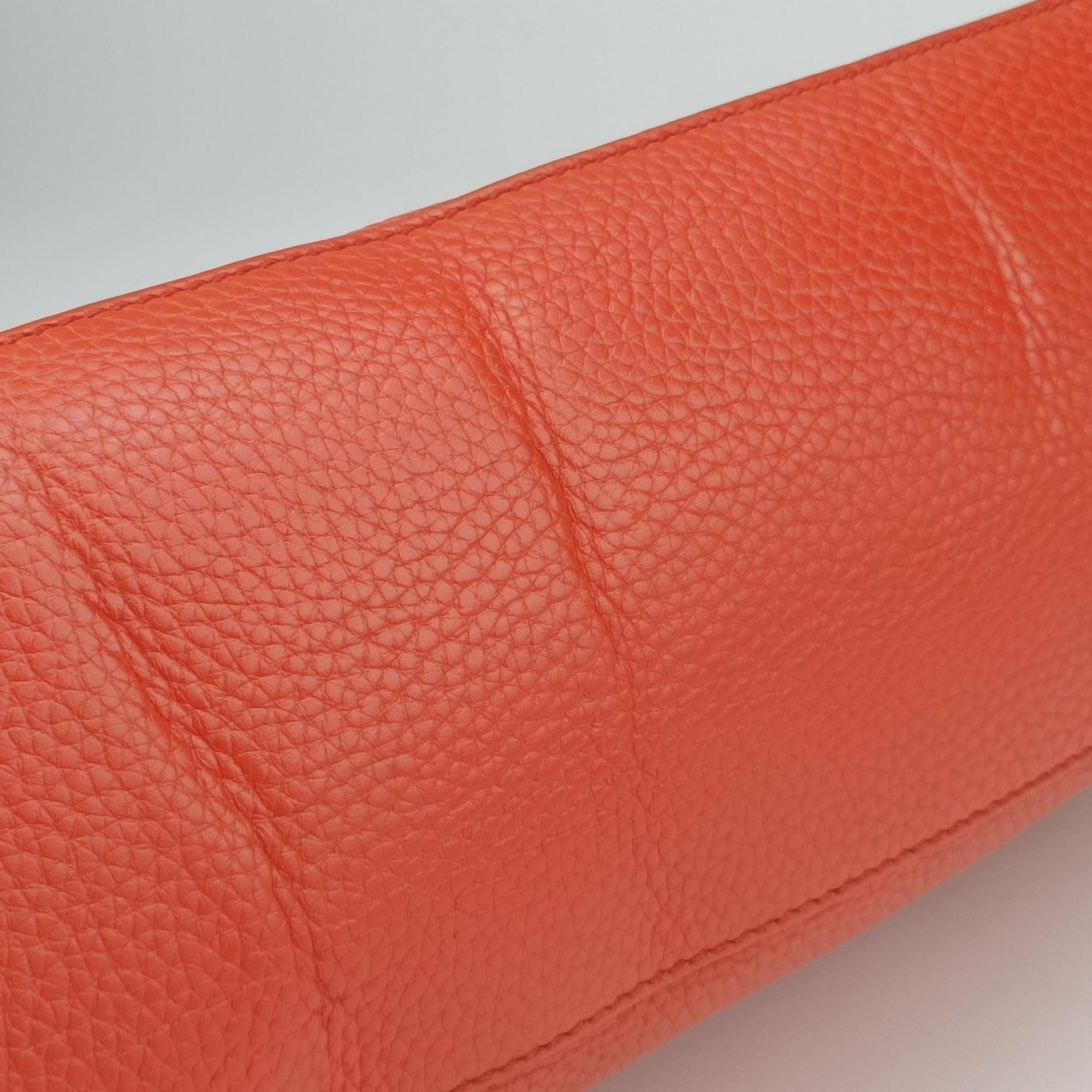 Secondhand Gucci Bamboo Daily Orange Leather 392013 shoulderbag | stylenewstar