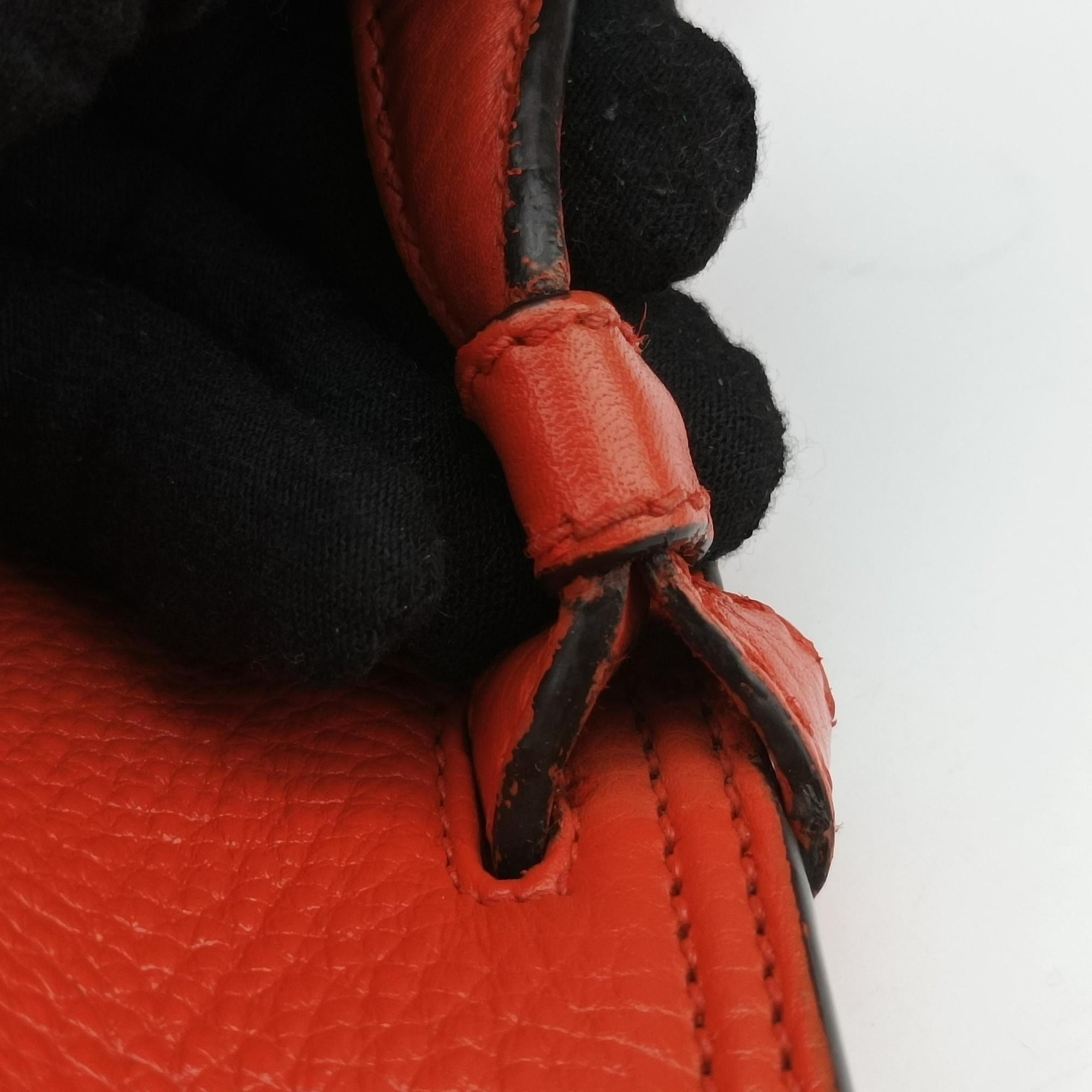 Secondhand Gucci Bamboo Daily Orange Leather 392013 shoulderbag | stylenewstar