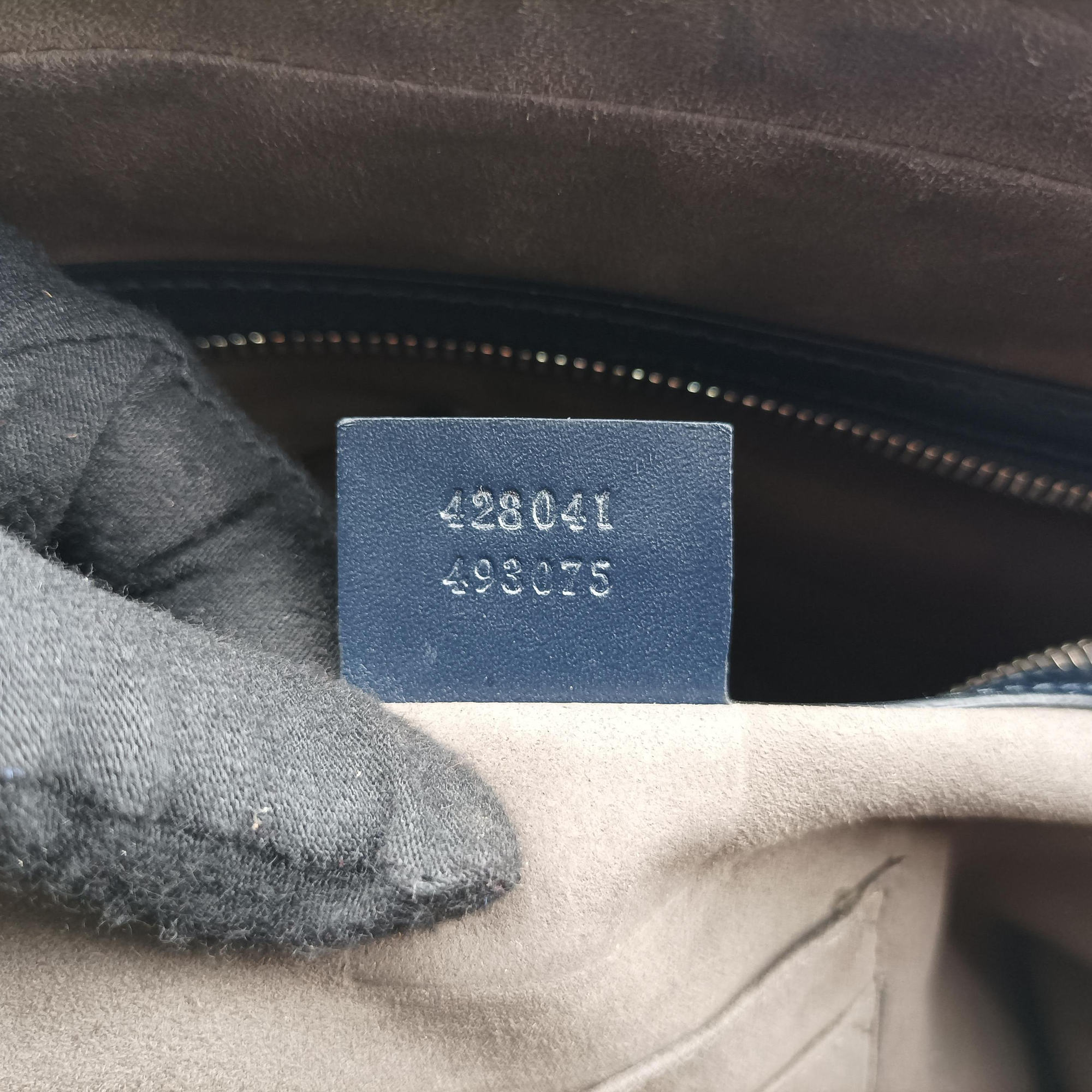 Secondhand Gucci Signature Navy Leather 428041 shoulderbag | stylenewstar