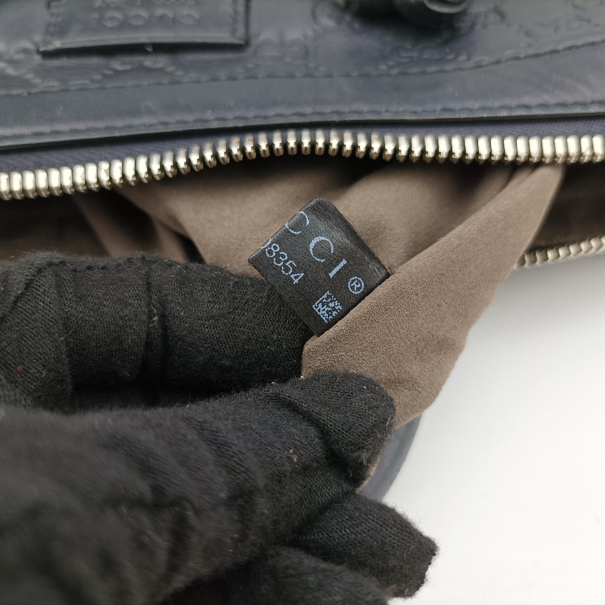Secondhand Gucci Signature Navy Leather 428041 shoulderbag | stylenewstar