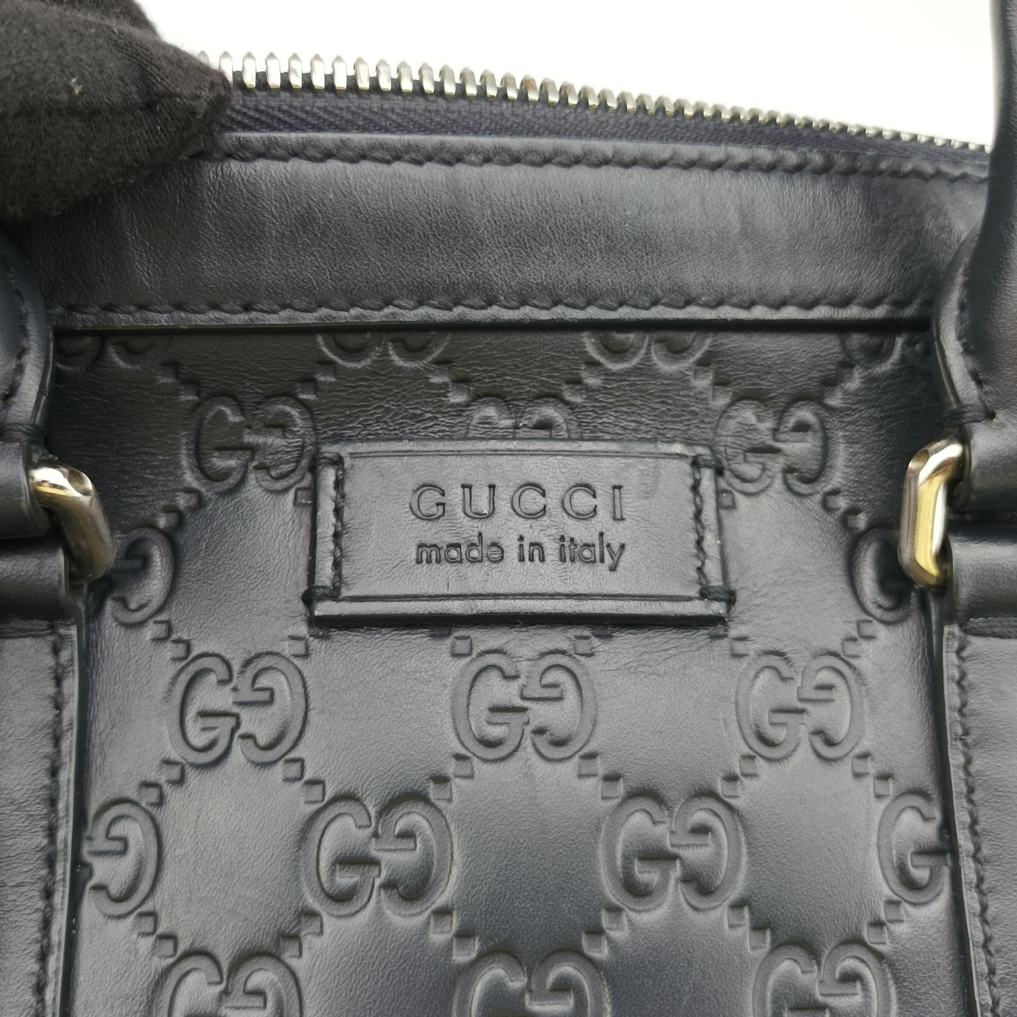 Secondhand Gucci Signature Navy Leather 428041 shoulderbag | stylenewstar