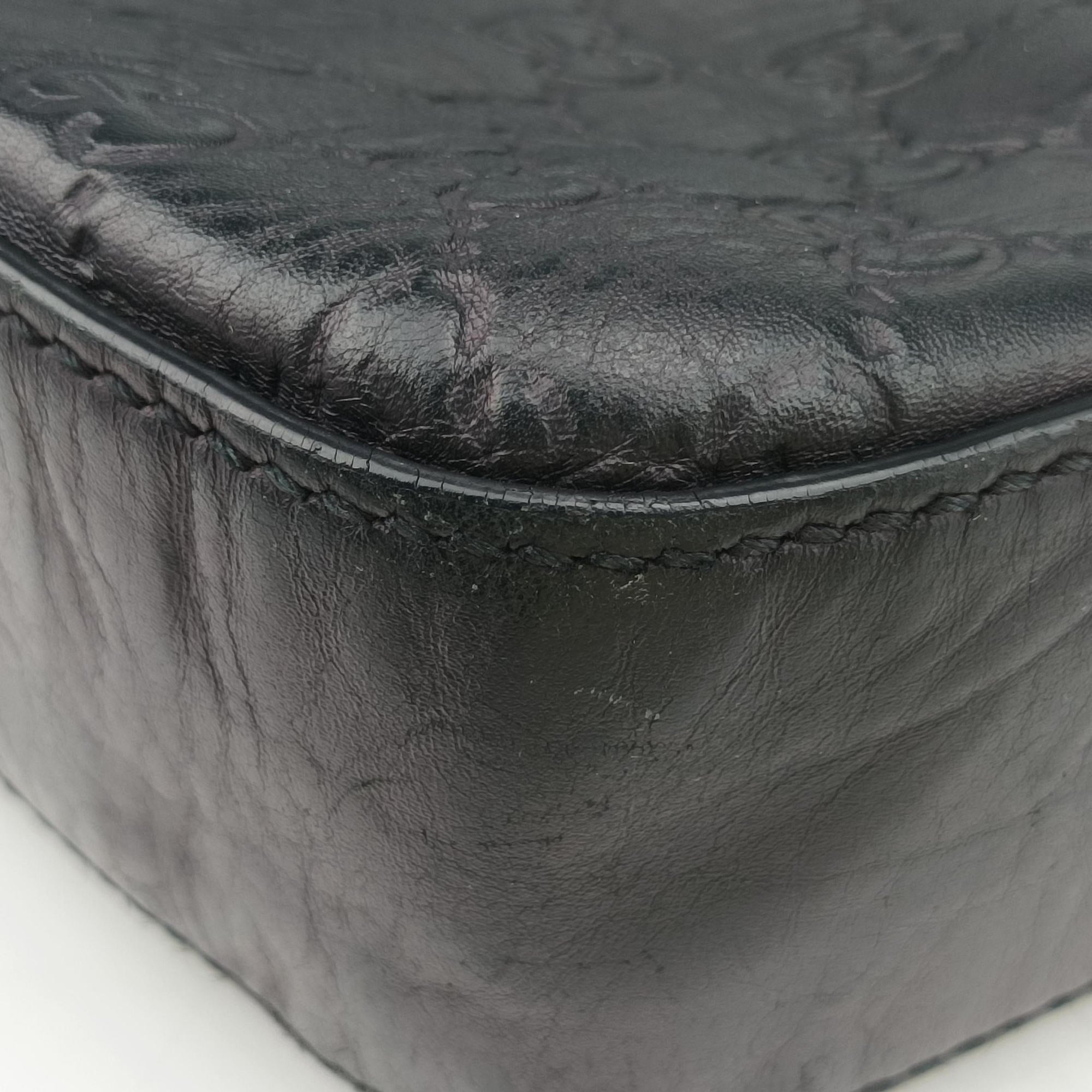 Secondhand Gucci Signature Navy Leather 428041 shoulderbag | stylenewstar
