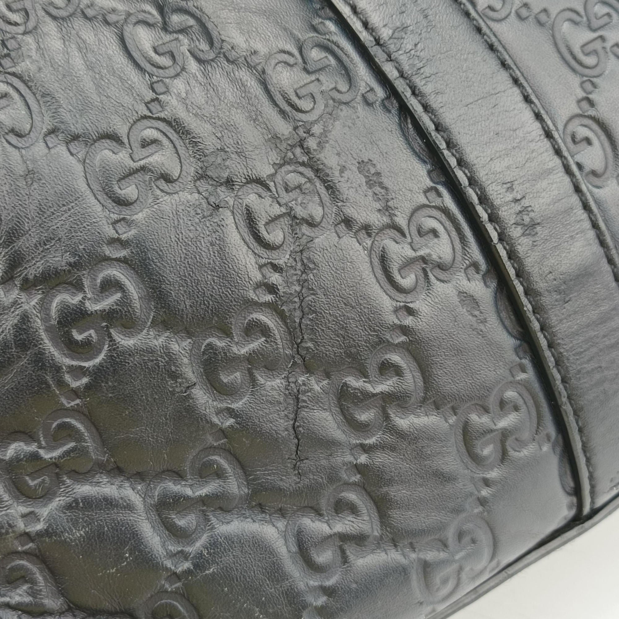 Secondhand Gucci Signature Navy Leather 428041 shoulderbag | stylenewstar