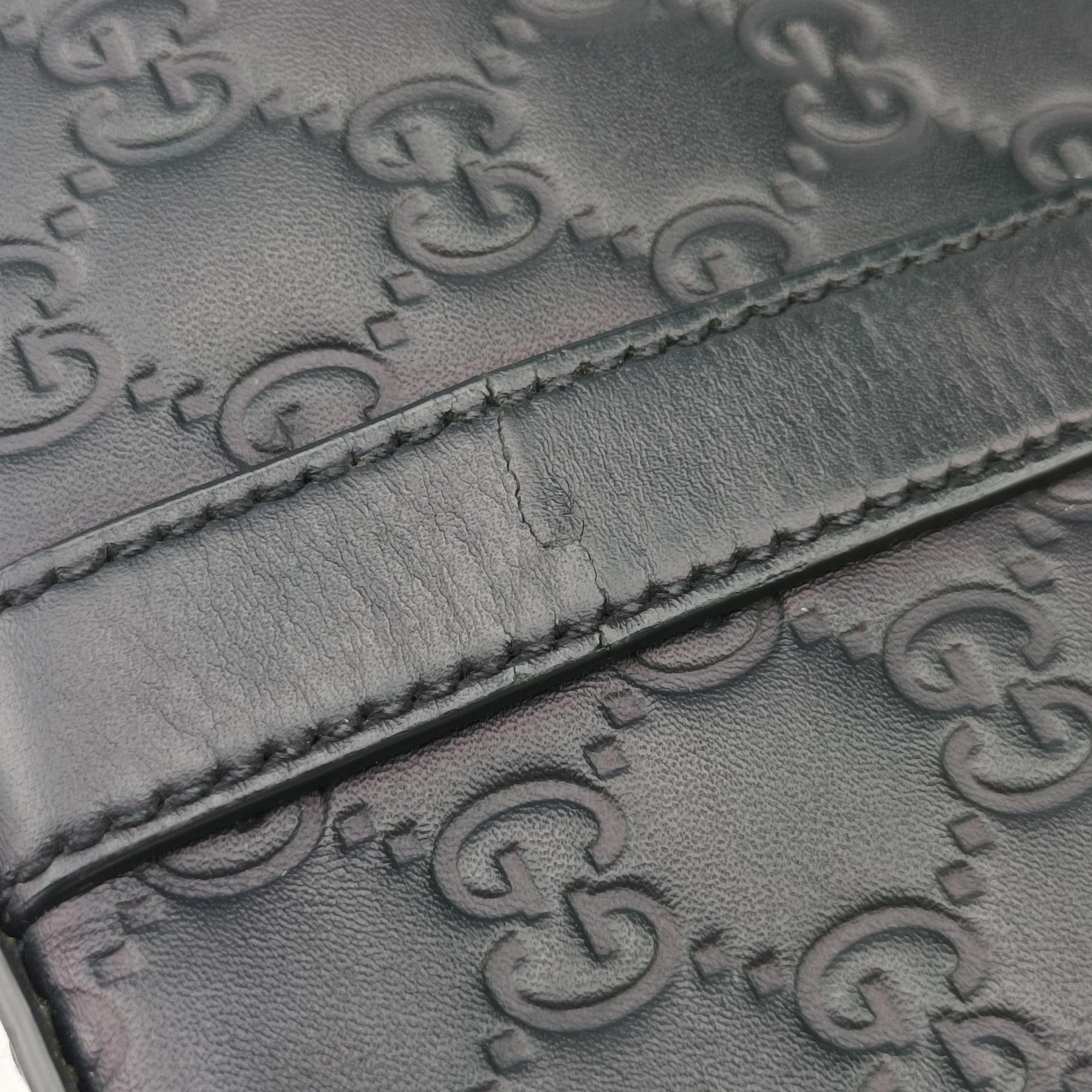 Secondhand Gucci Signature Navy Leather 428041 shoulderbag | stylenewstar