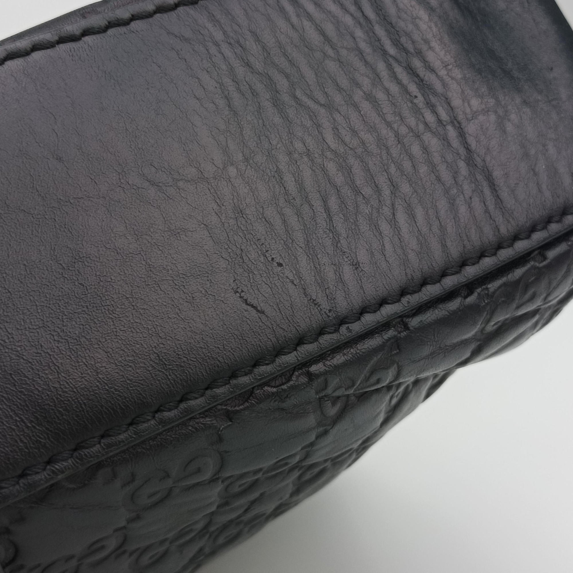 Secondhand Gucci Signature Navy Leather 428041 shoulderbag | stylenewstar