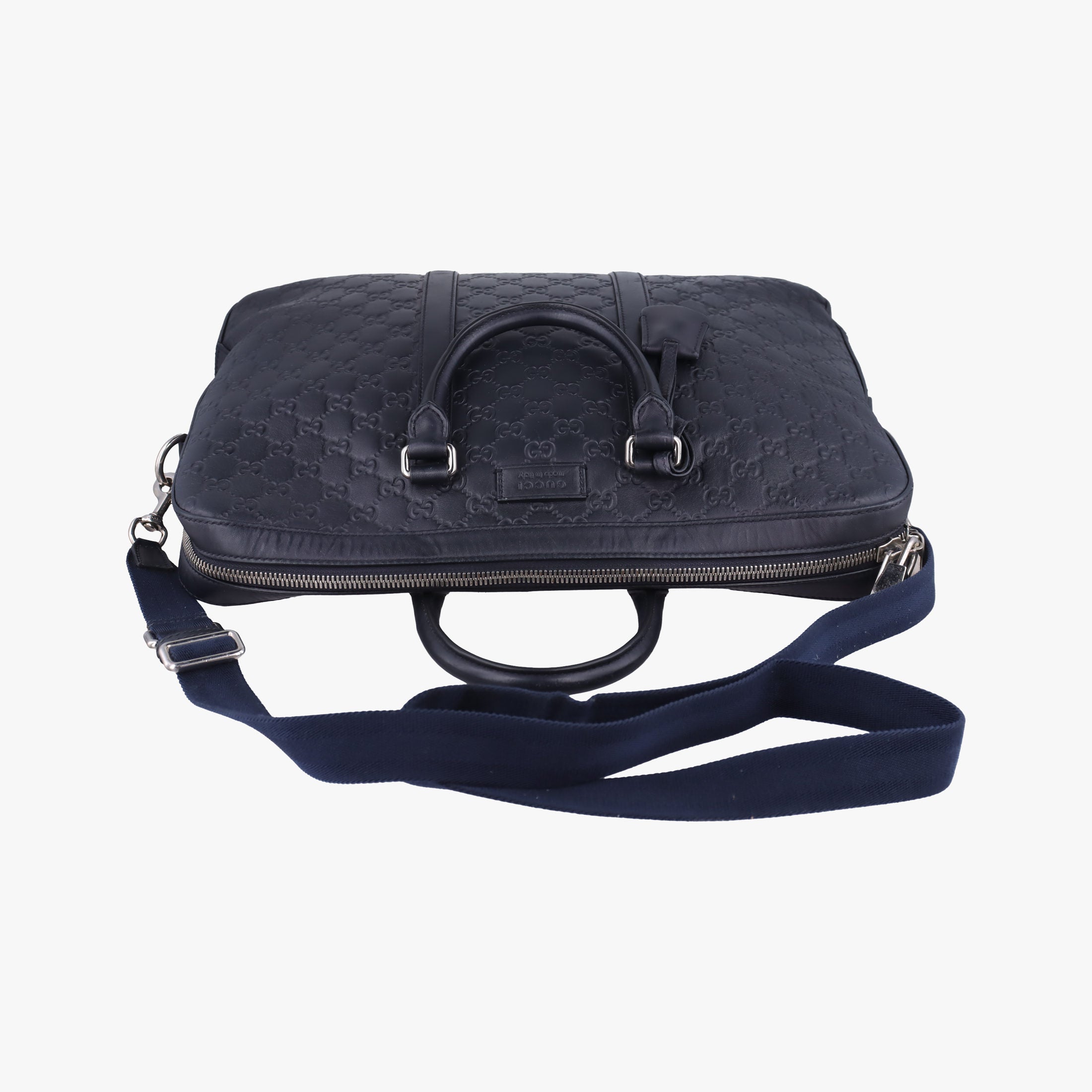 Secondhand Gucci Signature Navy Leather 428041 shoulderbag | stylenewstar