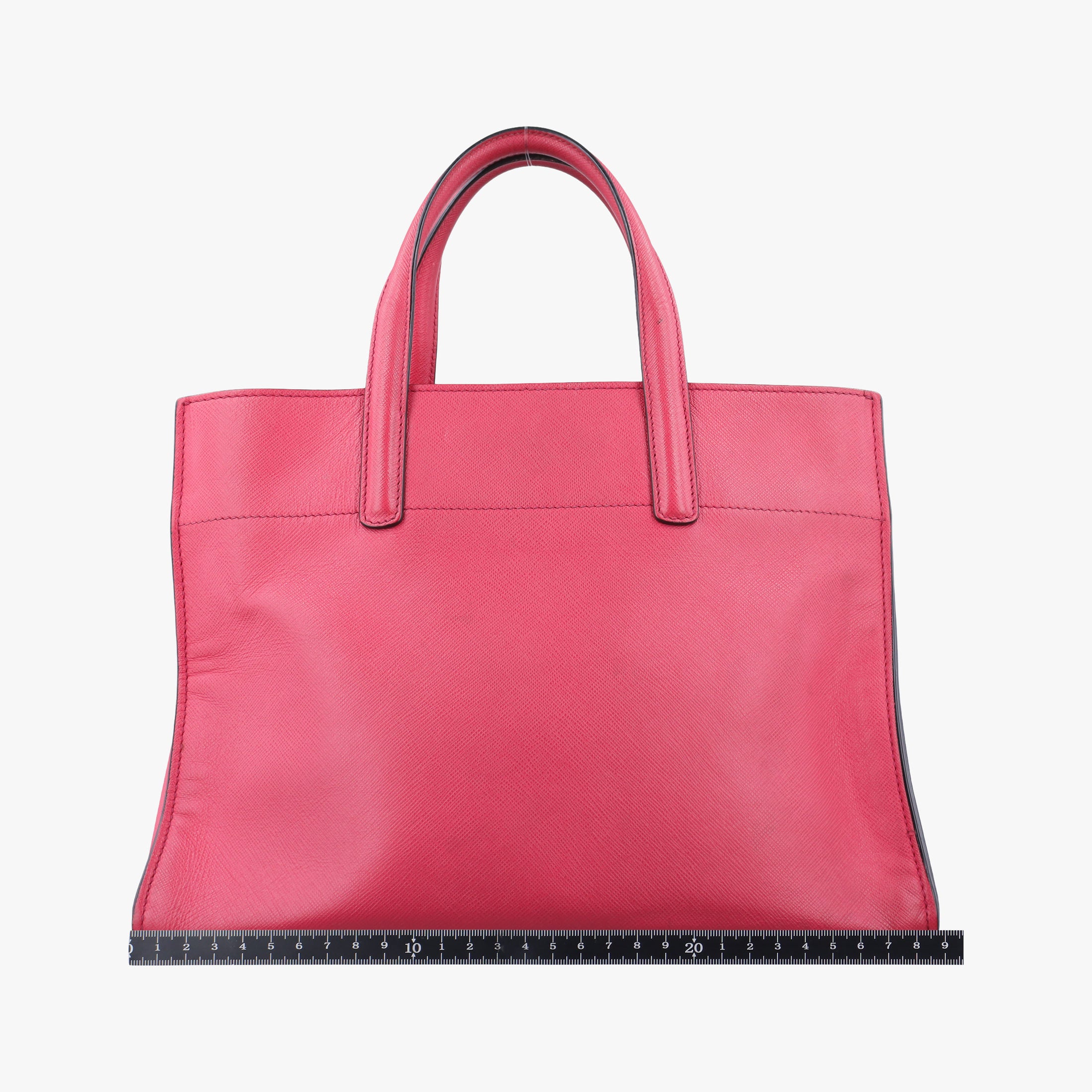 Pre-owned Prada Triple Pocket Tote Rose SAFFIANO Leather BN2606 shoulderbag | stylenewstar