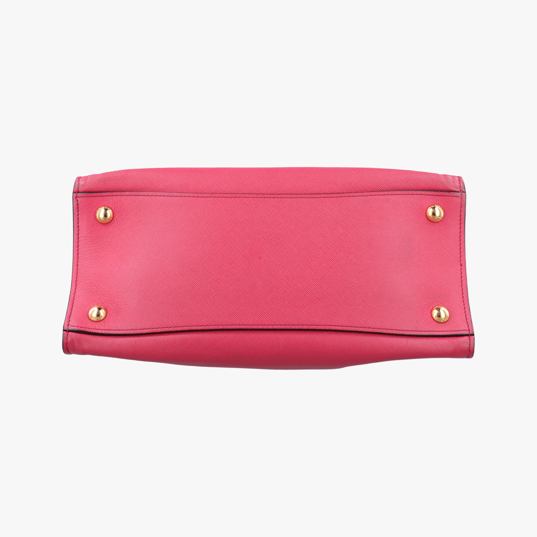 Pre-owned Prada Triple Pocket Tote Rose SAFFIANO Leather BN2606 shoulderbag | stylenewstar
