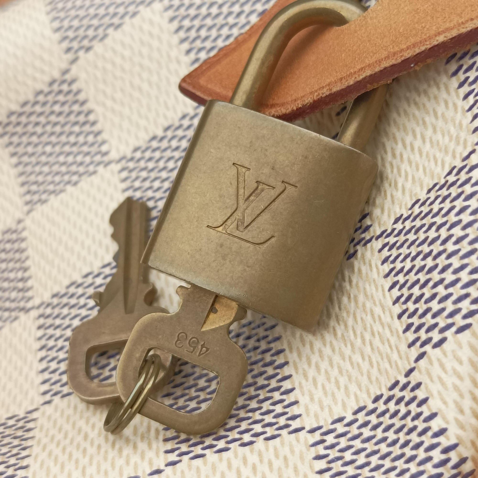 Pre-owned Louis Vuitton Speedy 30 AZUR Damier Canvas N41533 handbag | stylenewstar