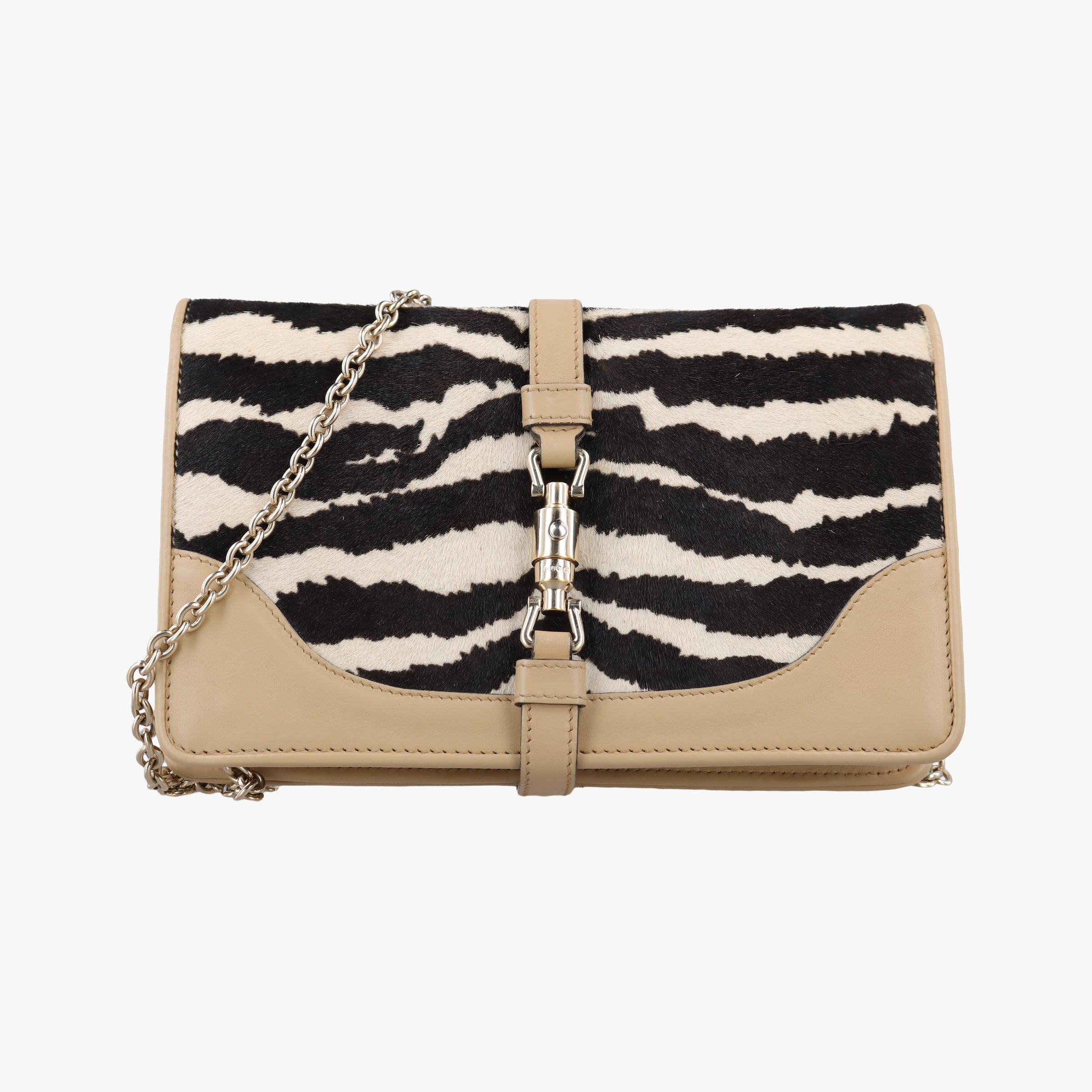 Pre-owned Gucci Broadway Multicolour ponyhair×leather 283061 shoulderbag | stylenewstar