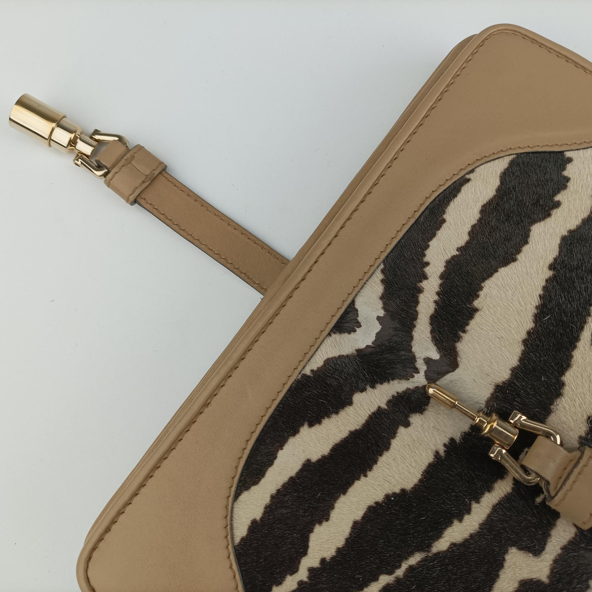 Pre-owned Gucci Broadway Multicolour ponyhair×leather 283061 shoulderbag | stylenewstar