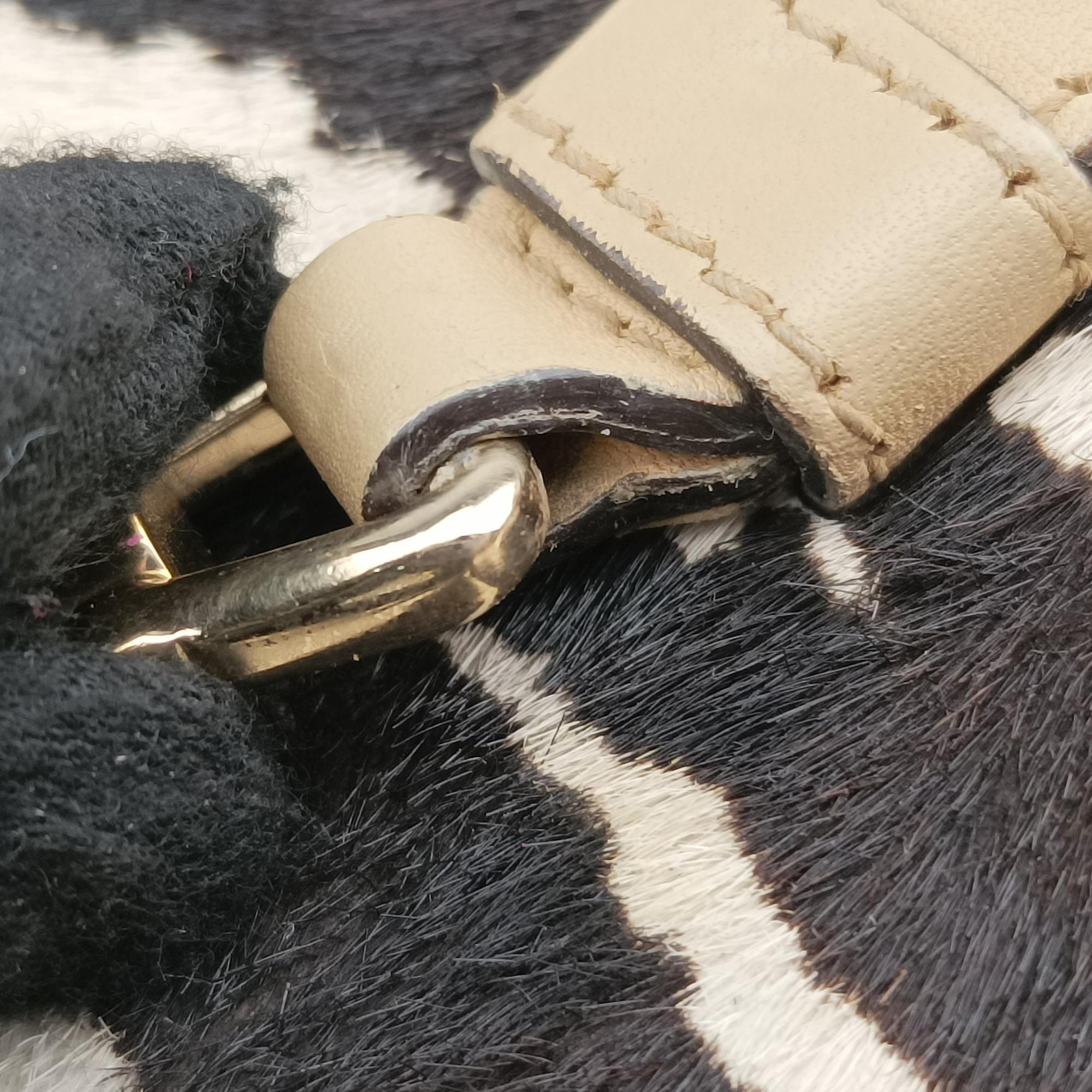 Pre-owned Gucci Broadway Multicolour ponyhair×leather 283061 shoulderbag | stylenewstar