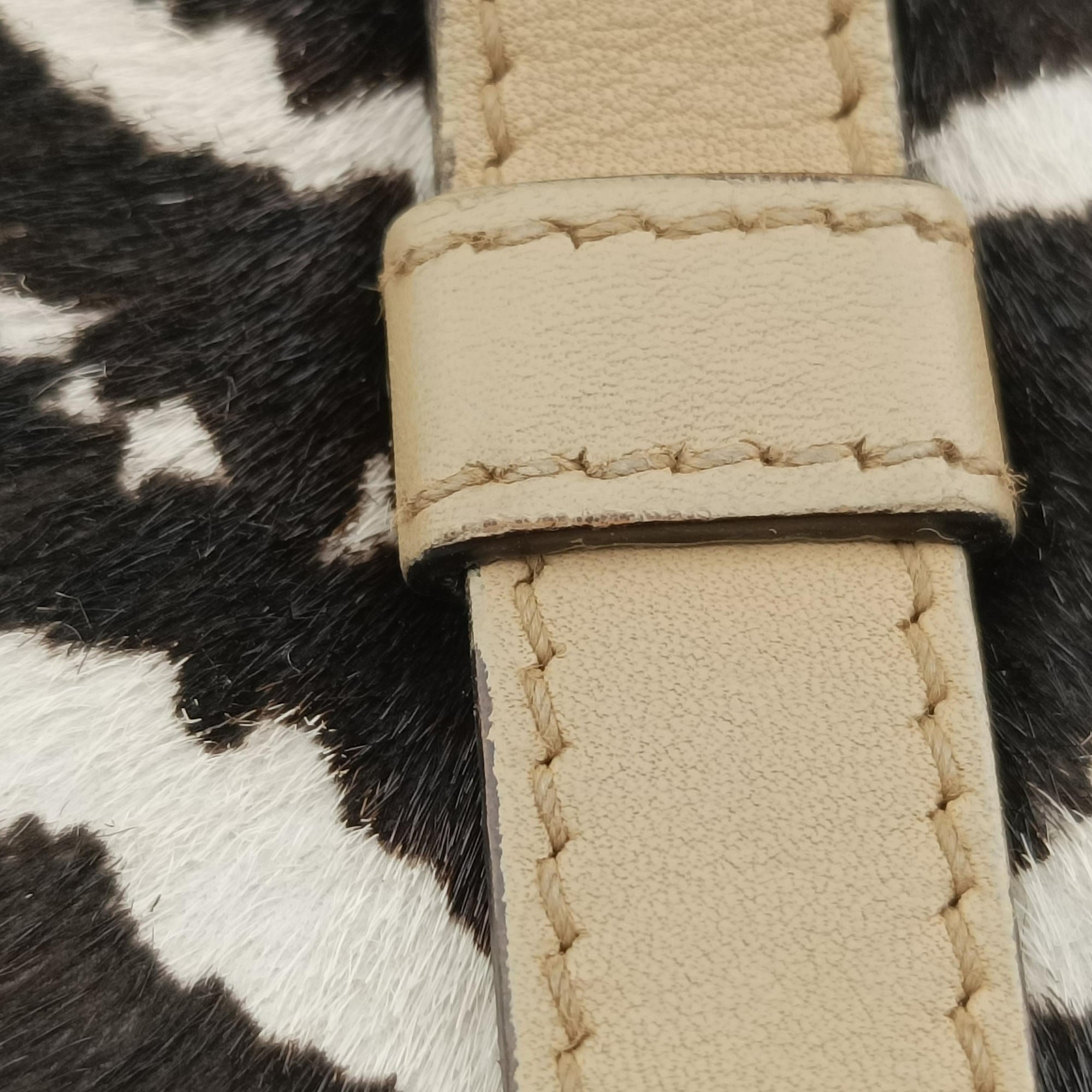 Pre-owned Gucci Broadway Multicolour ponyhair×leather 283061 shoulderbag | stylenewstar