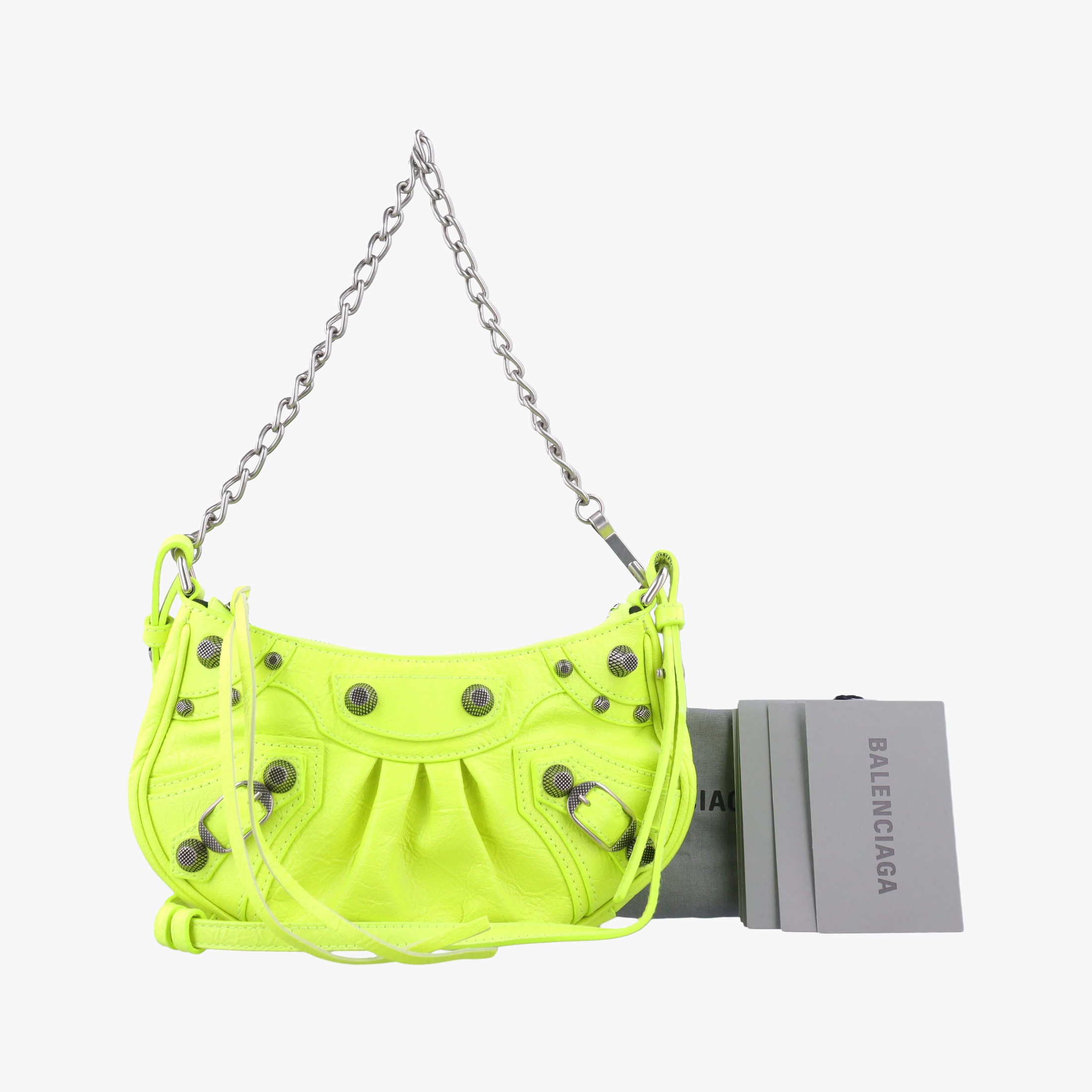 Secondhand Balenciaga Le Cagole Green lambskin  shoulderbag | stylenewstar
