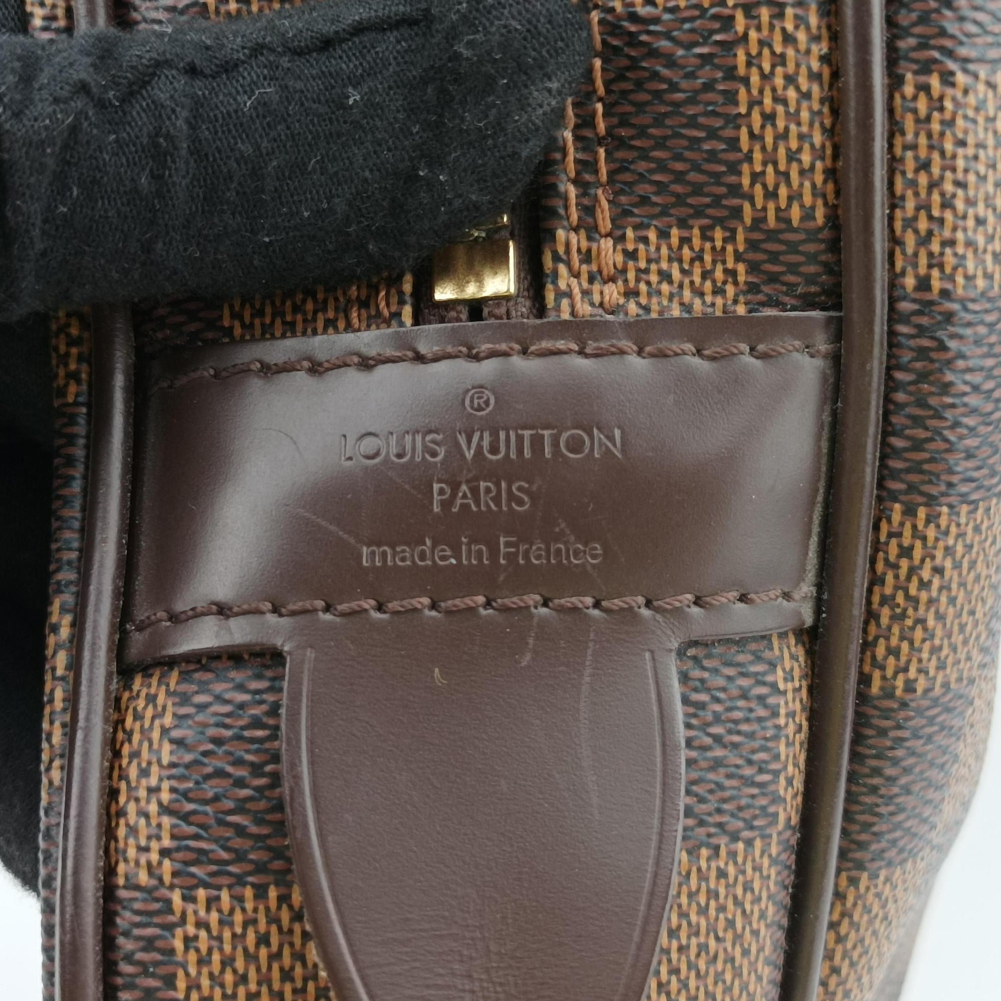 Vintage Louis Vuitton Porte Documents Voyage EBENE Damier Canvas N41124 handbag | stylenewstar