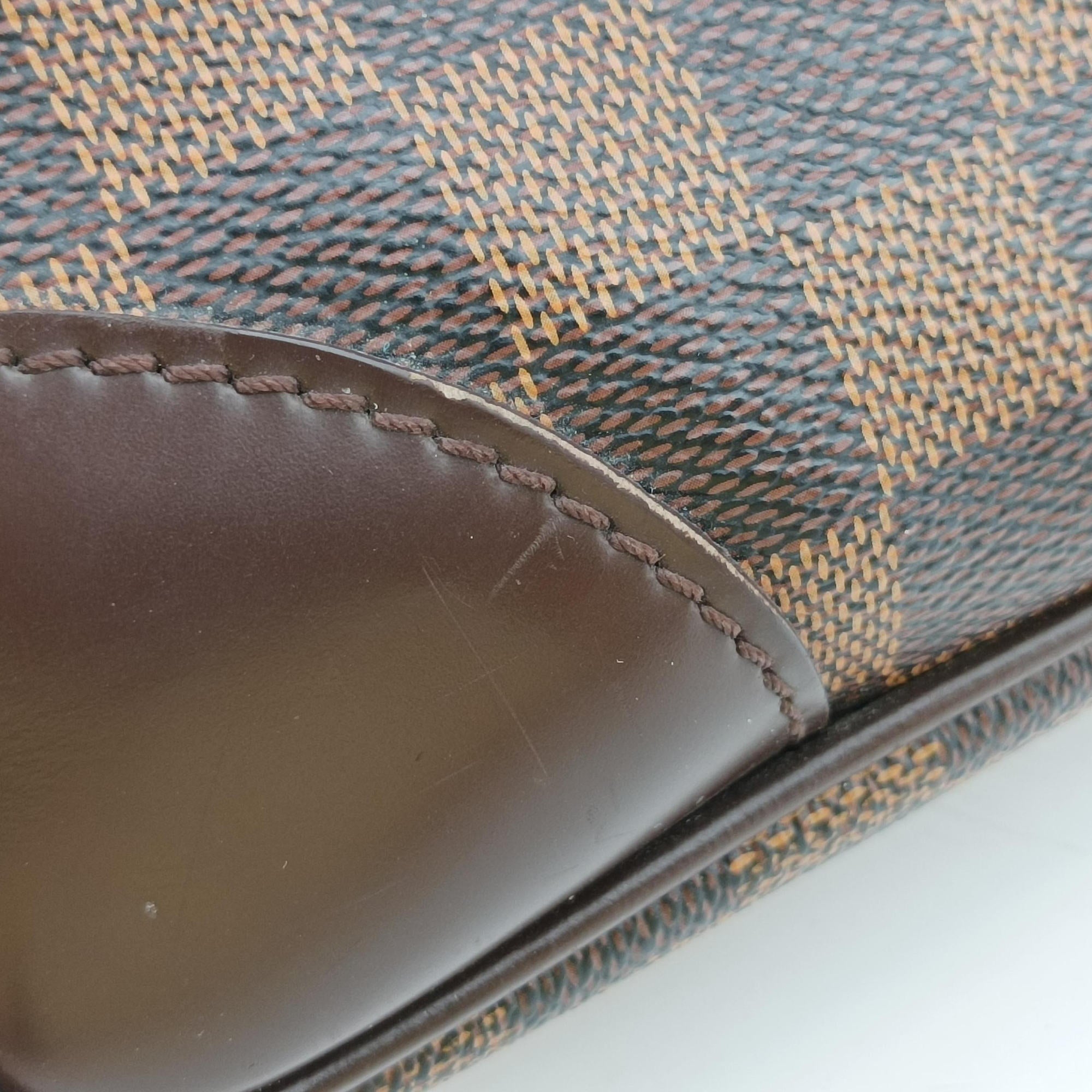 Vintage Louis Vuitton Porte Documents Voyage EBENE Damier Canvas N41124 handbag | stylenewstar