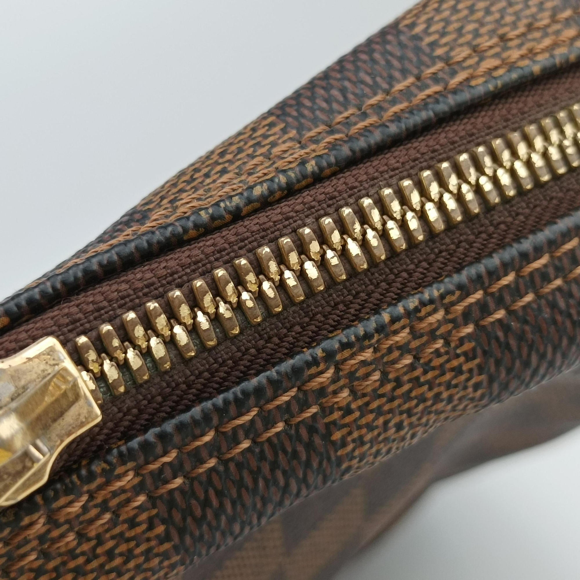 Vintage Louis Vuitton Porte Documents Voyage EBENE Damier Canvas N41124 handbag | stylenewstar