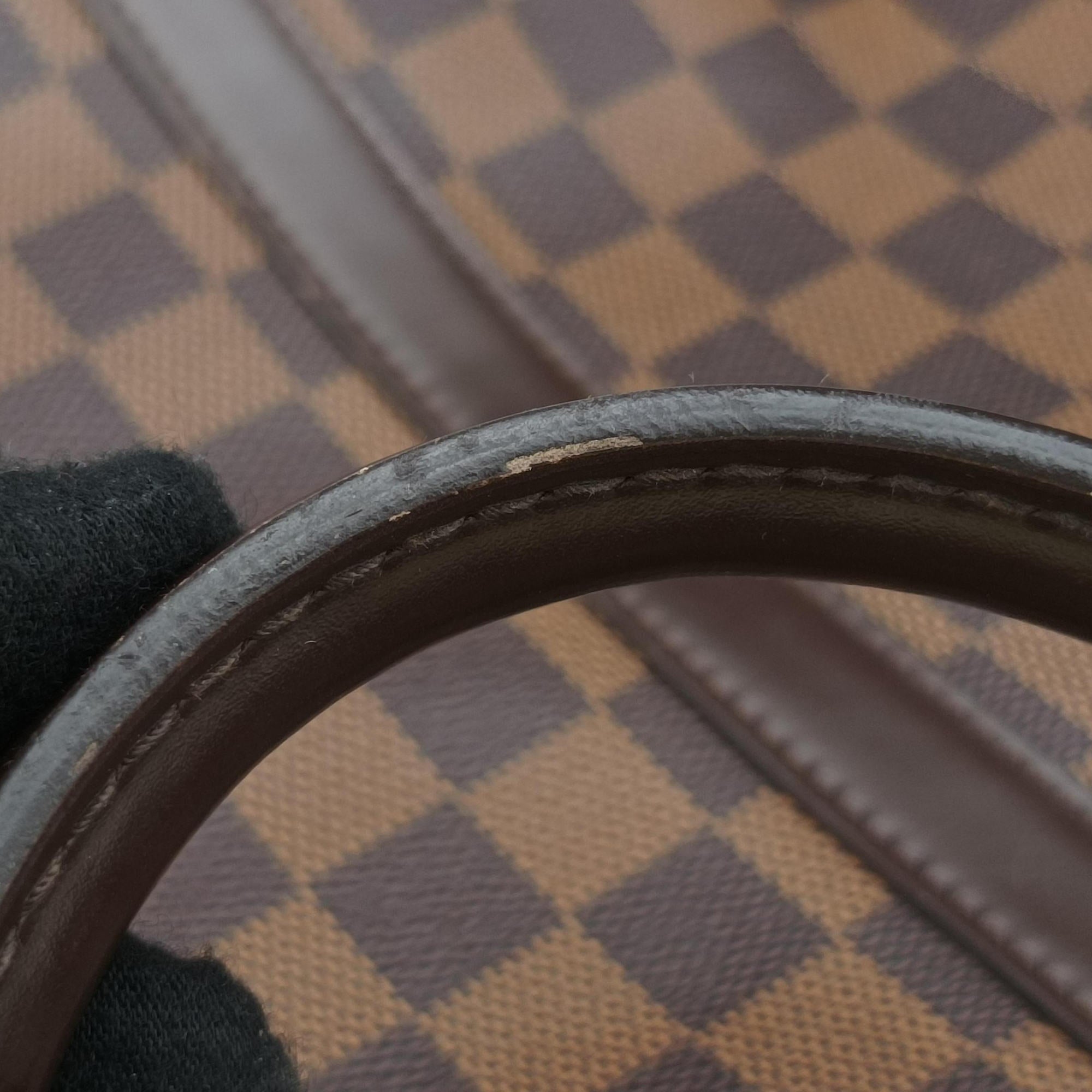 Vintage Louis Vuitton Porte Documents Voyage EBENE Damier Canvas N41124 handbag | stylenewstar