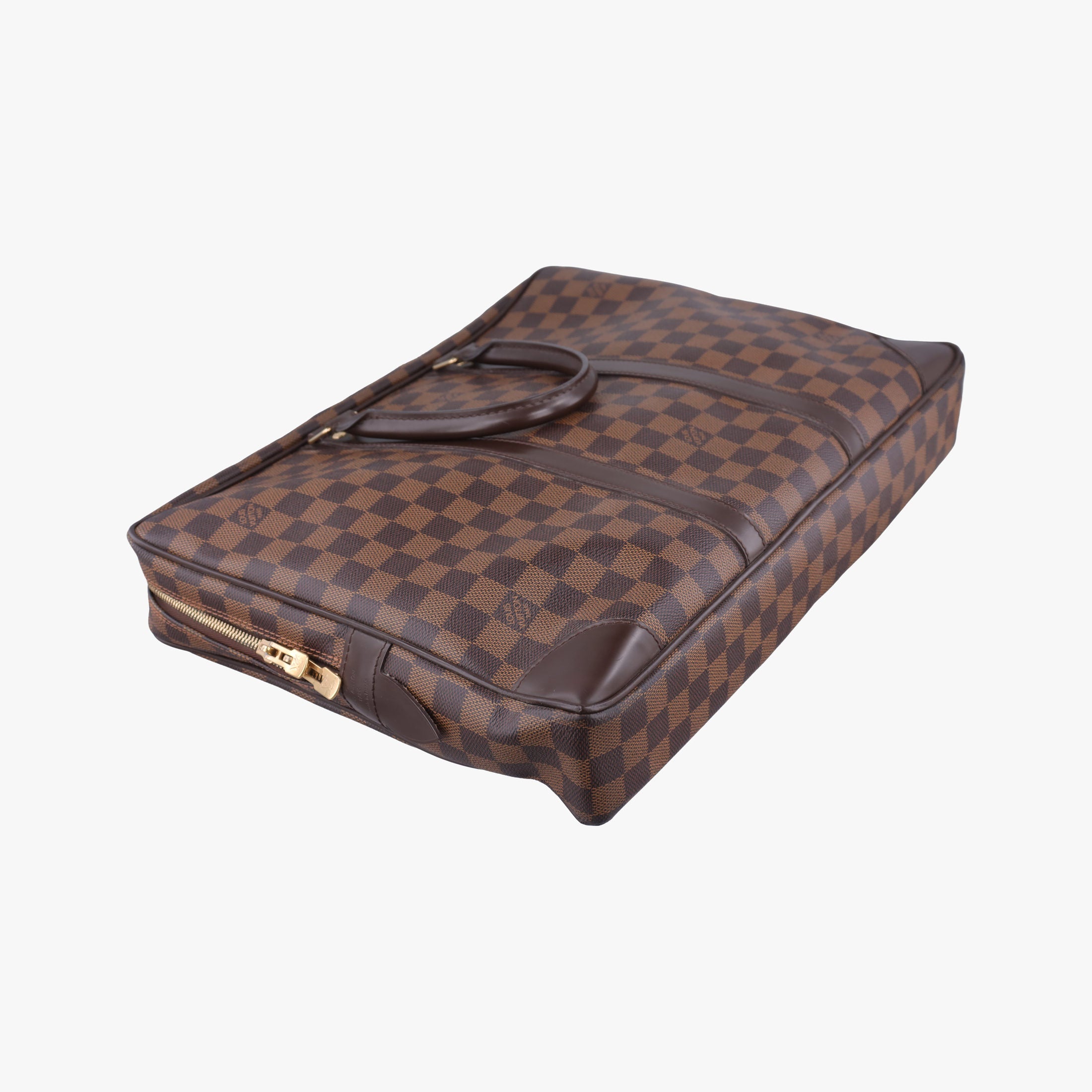 Vintage Louis Vuitton Porte Documents Voyage EBENE Damier Canvas N41124 handbag | stylenewstar