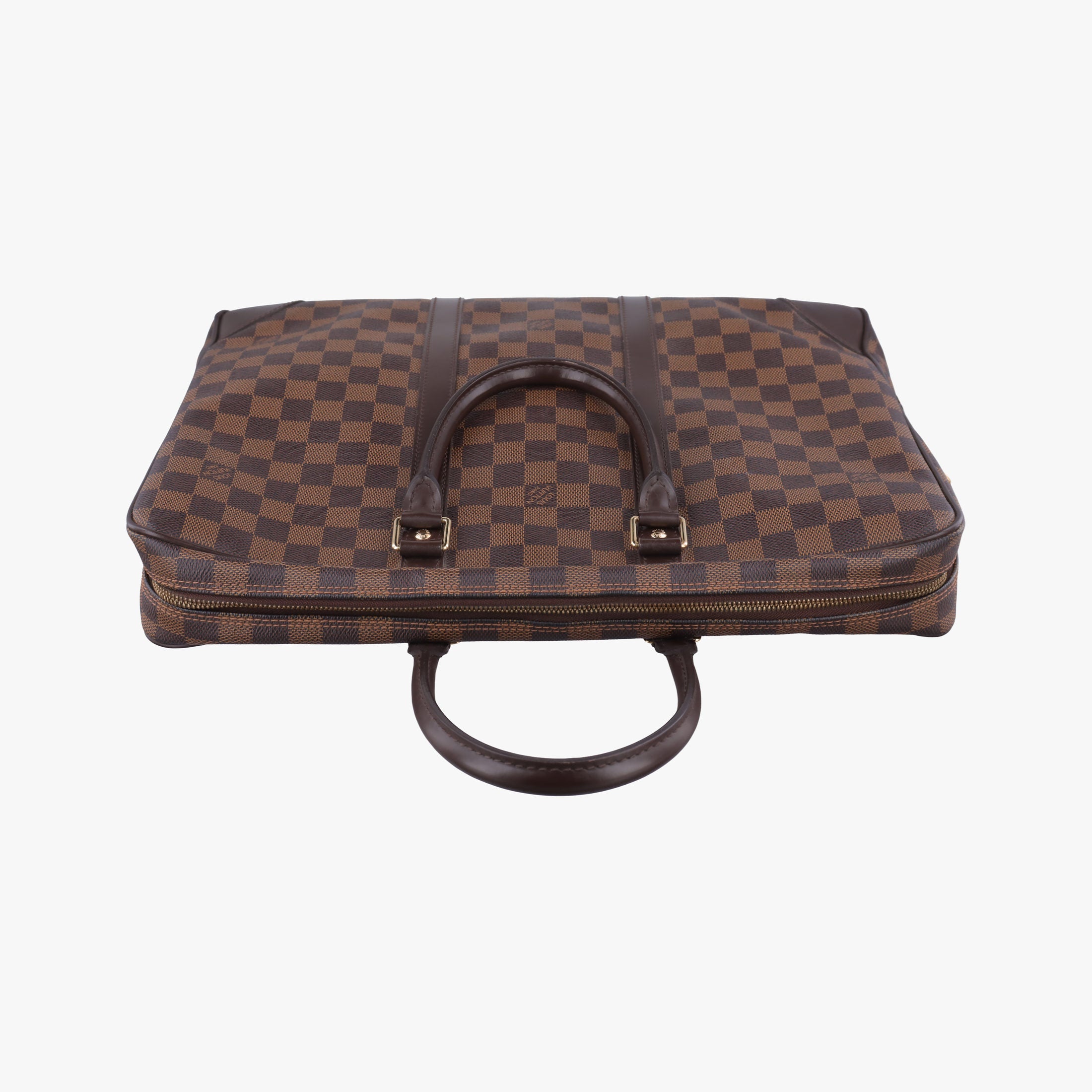 Vintage Louis Vuitton Porte Documents Voyage EBENE Damier Canvas N41124 handbag | stylenewstar
