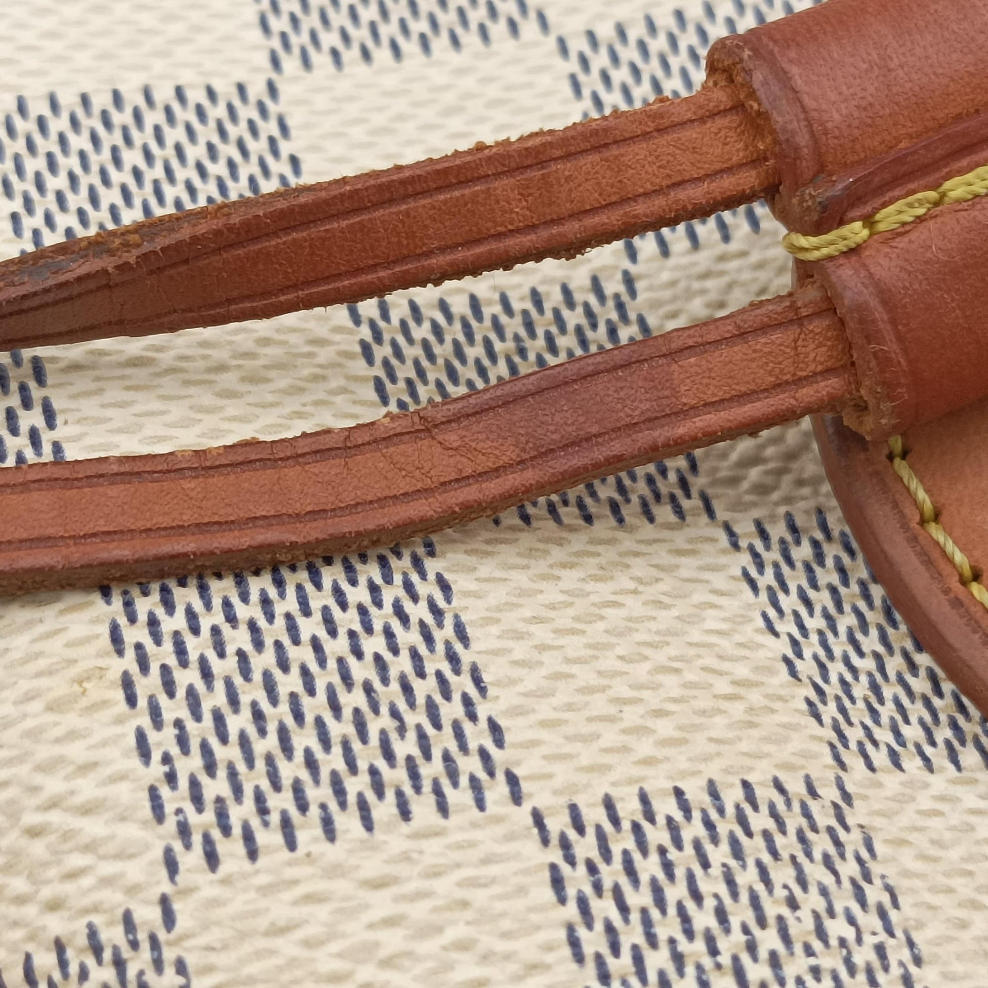 Pre-owned Louis Vuitton Neverfull MM Azur Damier Canvas N51107 handbag | stylenewstar