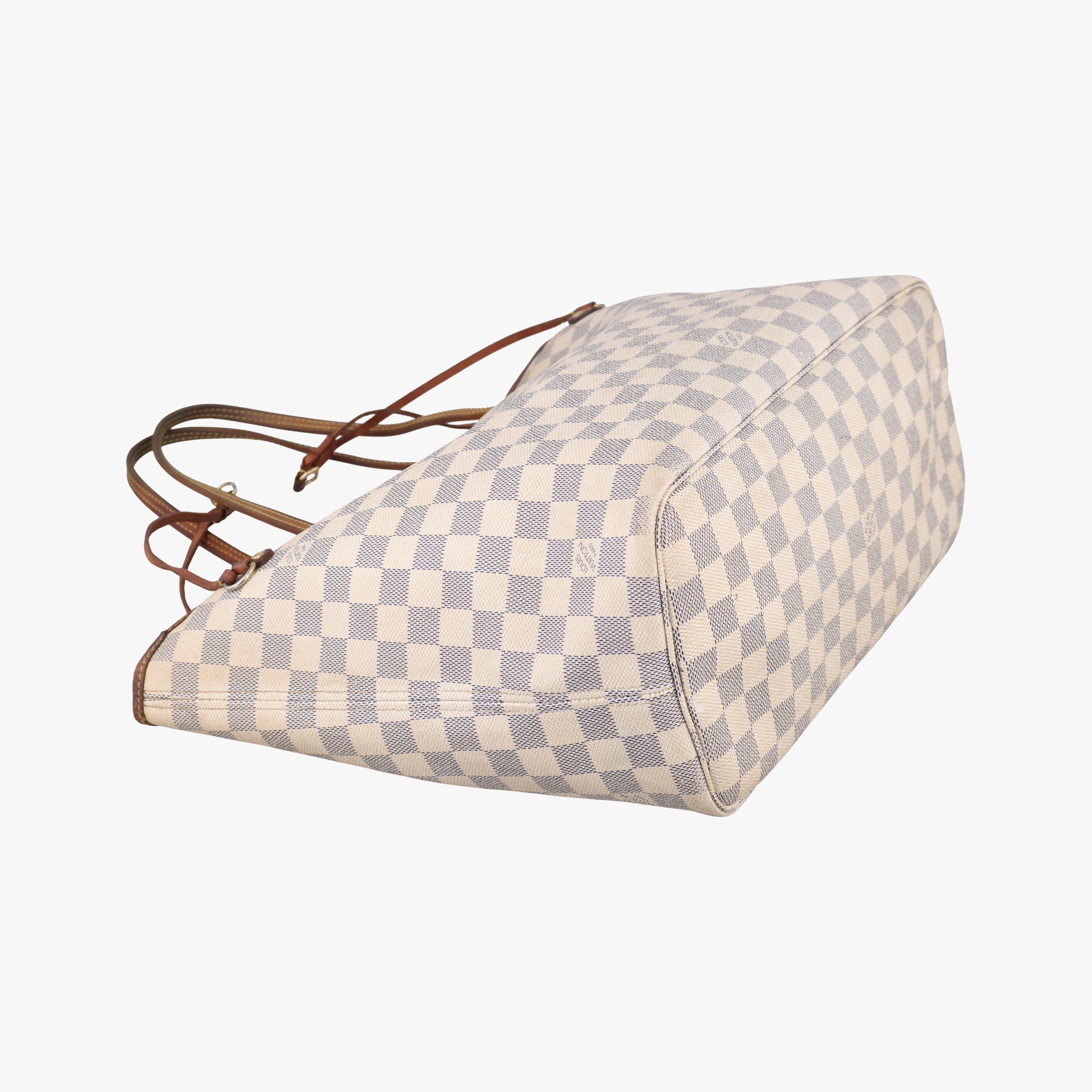 Pre-owned Louis Vuitton Neverfull MM Azur Damier Canvas N51107 handbag | stylenewstar