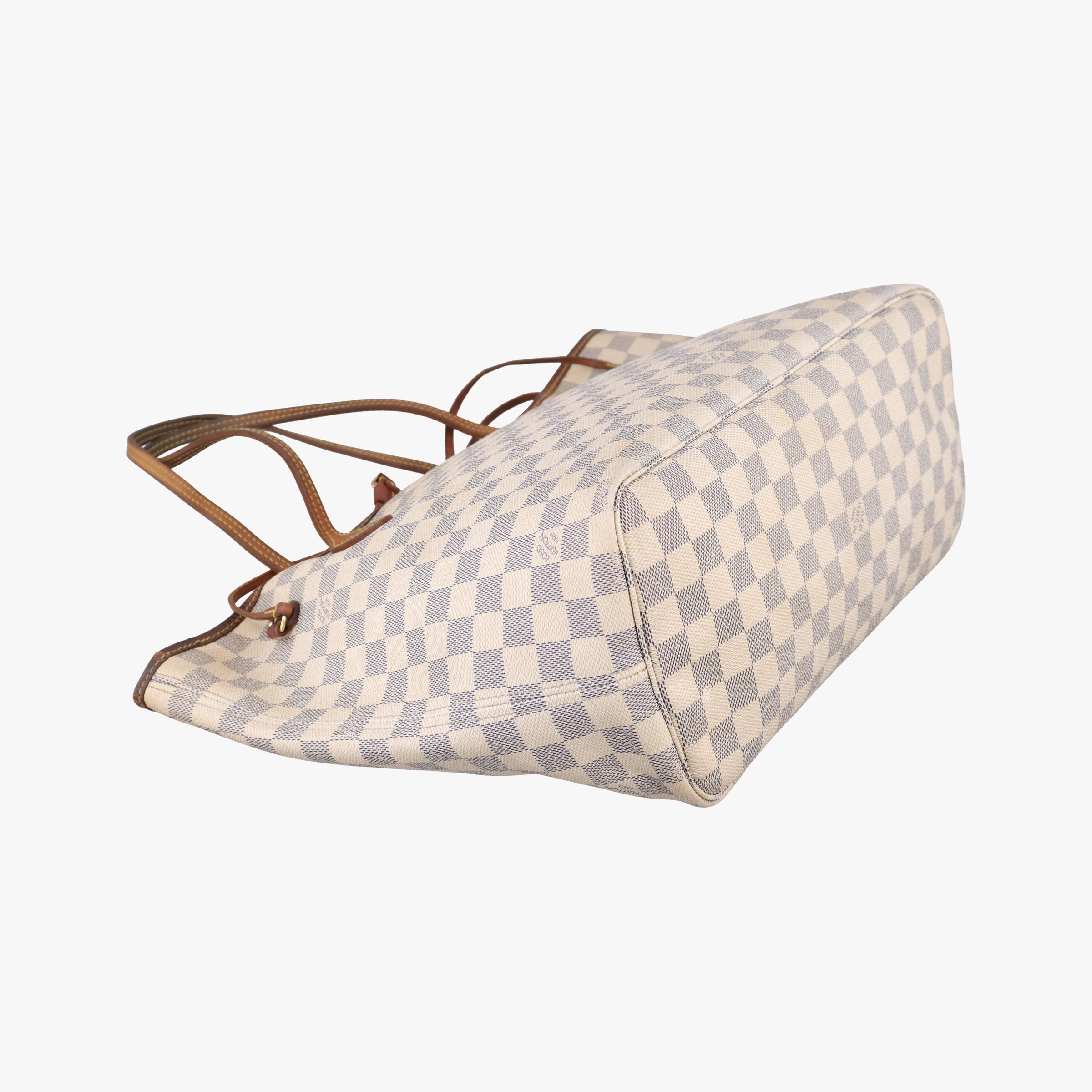 Pre-owned Louis Vuitton Neverfull MM Azur Damier Canvas N51107 handbag | stylenewstar