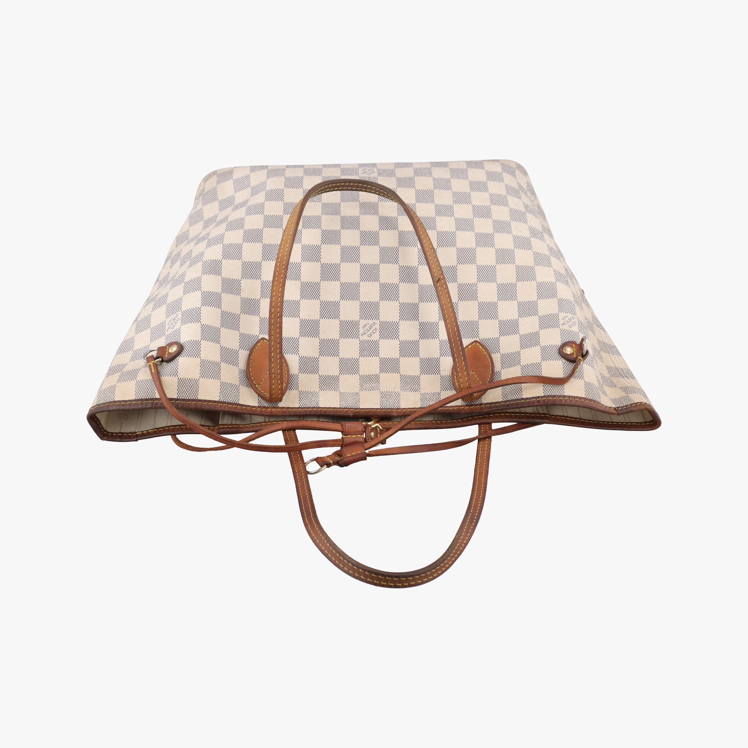 Pre-owned Louis Vuitton Neverfull MM Azur Damier Canvas N51107 handbag | stylenewstar