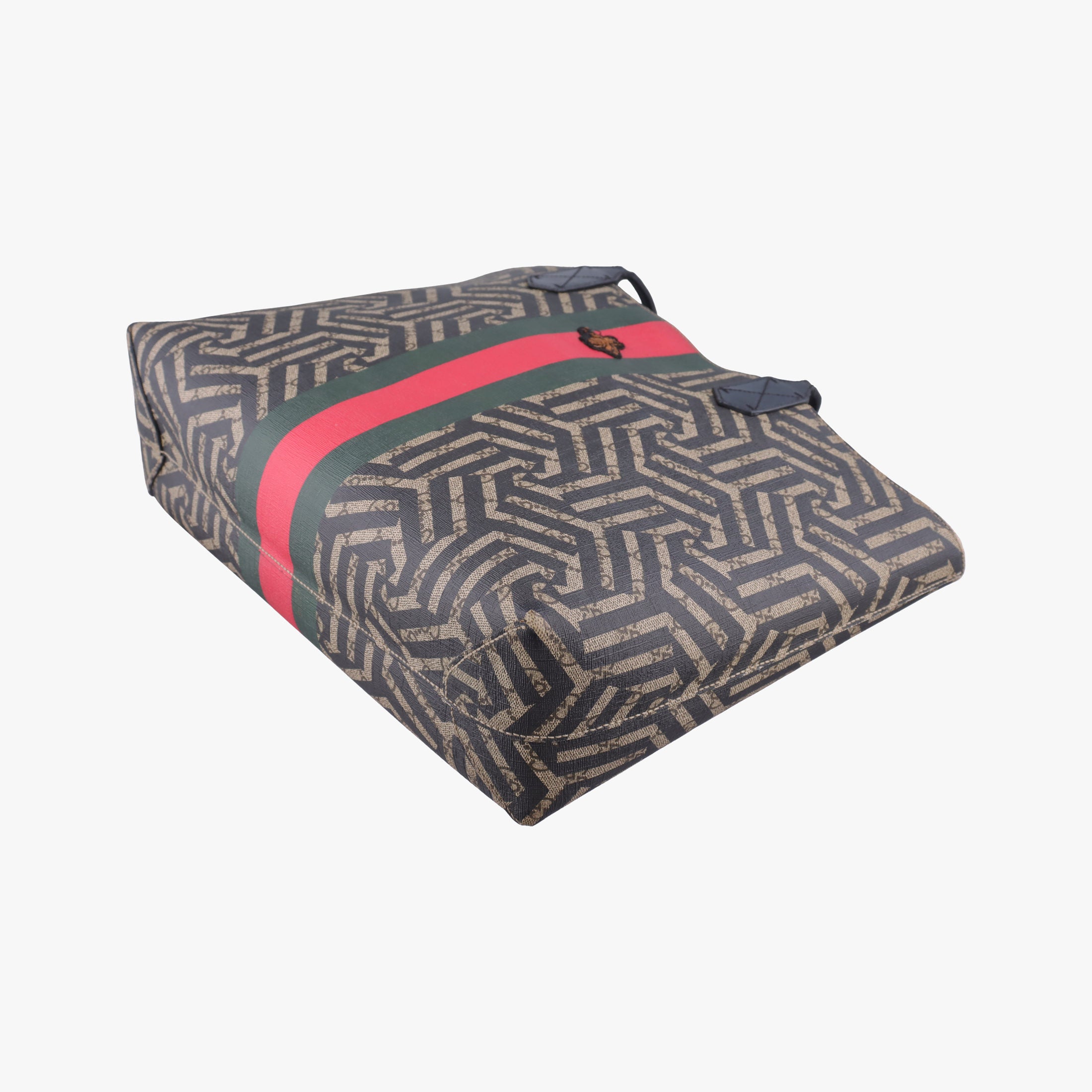 Secondhand Gucci GG Caleido bee Web Multicolour PVC coated canvas 429003 shoulderbag | stylenewstar