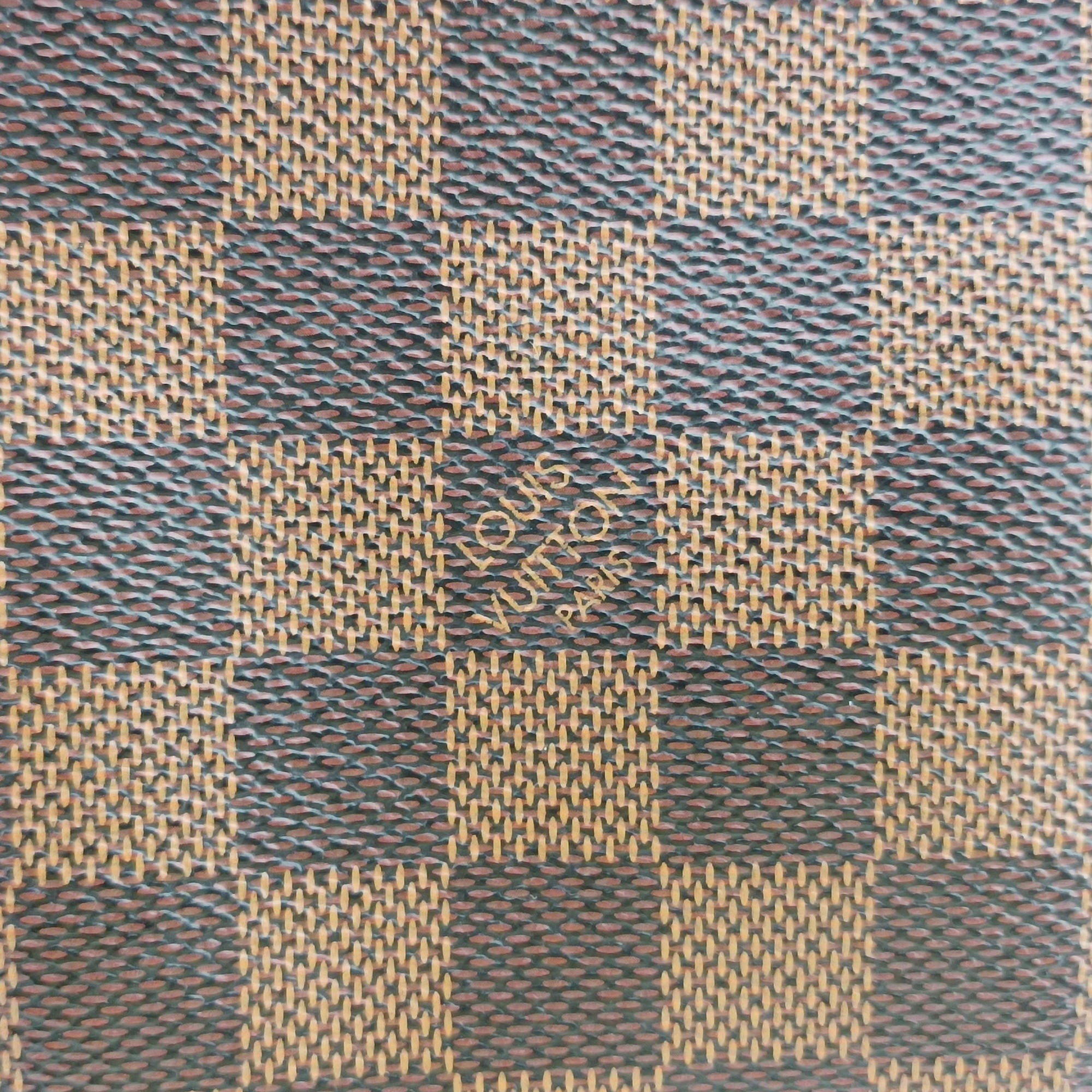 Pre-owned Louis Vuitton Porte Documents Voyage EBENE Damier Canvas N41124 handbag | stylenewstar