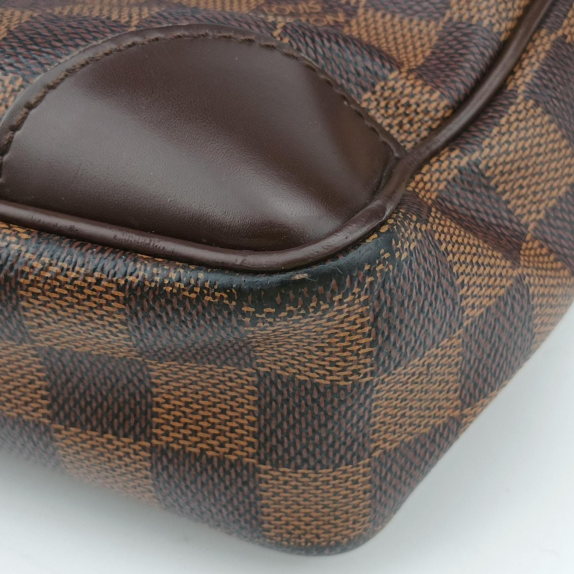 Pre-owned Louis Vuitton Porte Documents Voyage EBENE Damier Canvas N41124 handbag | stylenewstar