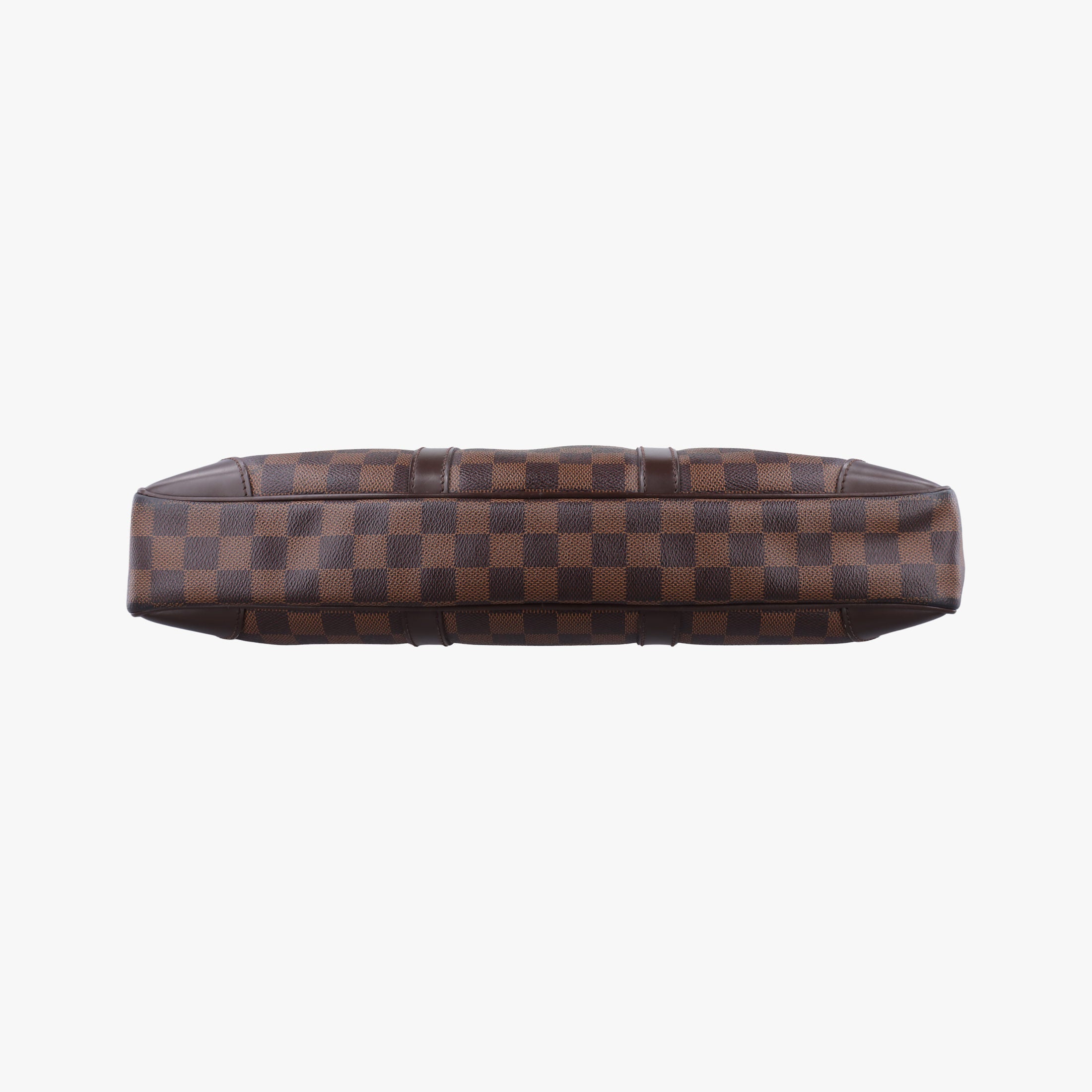 Pre-owned Louis Vuitton Porte Documents Voyage EBENE Damier Canvas N41124 handbag | stylenewstar