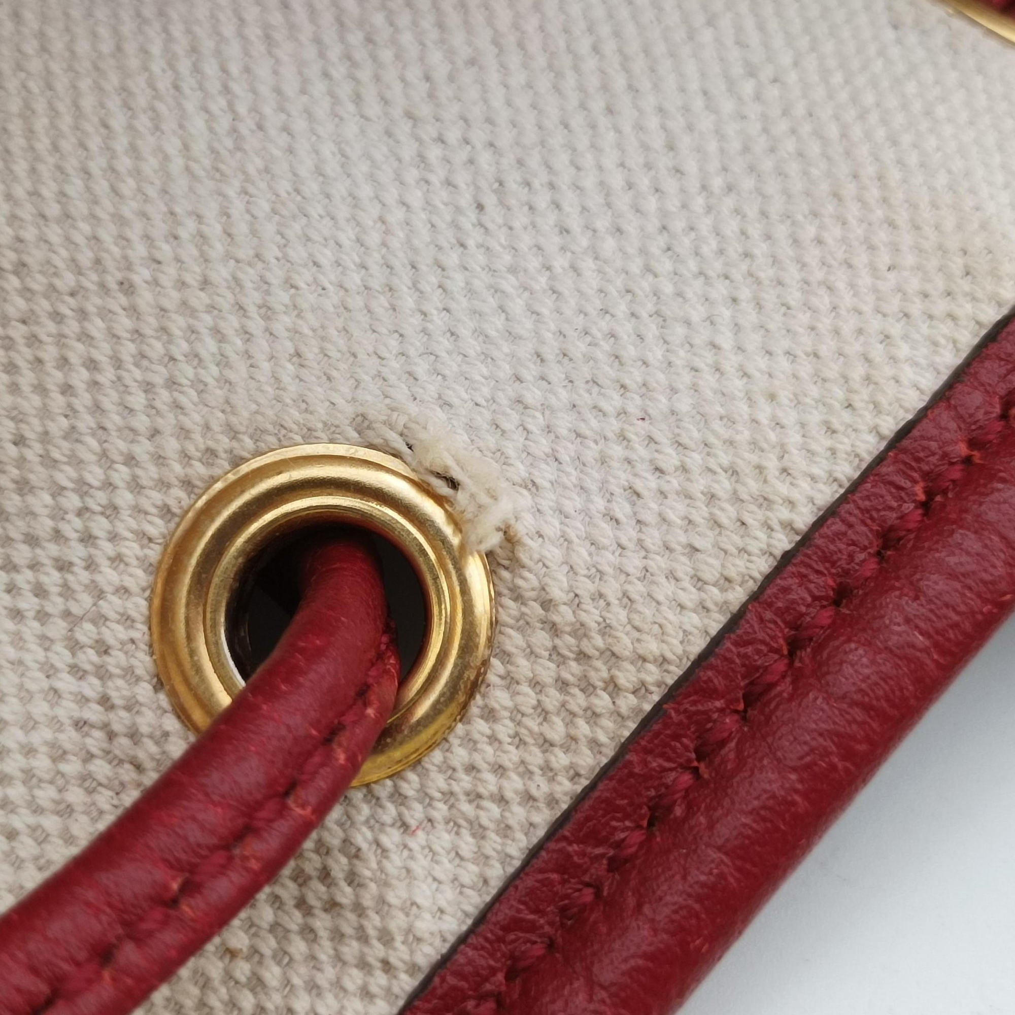 Pre-owned Gucci Doraemon collaboration Brown x red PVC coated canvas×Leather 655597 shoulderbag | stylenewstar