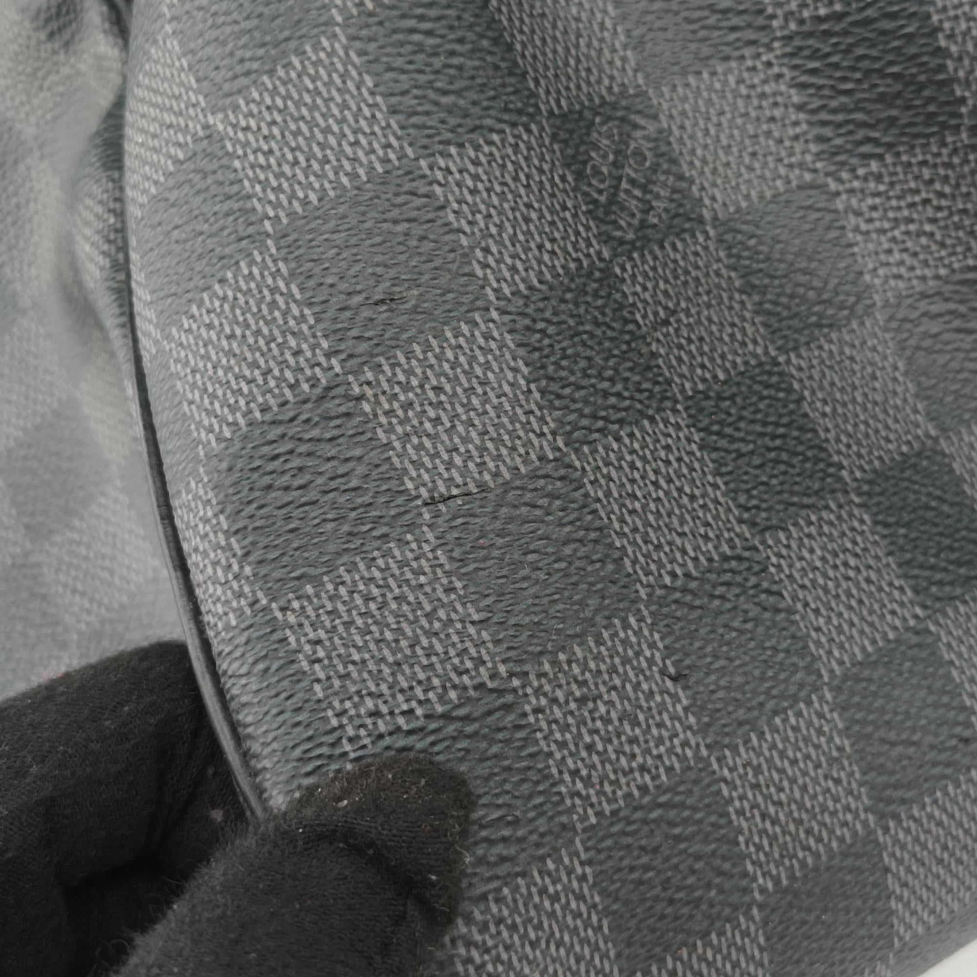 Pre-owned Louis Vuitton Keepall Bandouliere 45 Noir Damier Graphite Canvas M40569 shoulderbag | stylenewstar