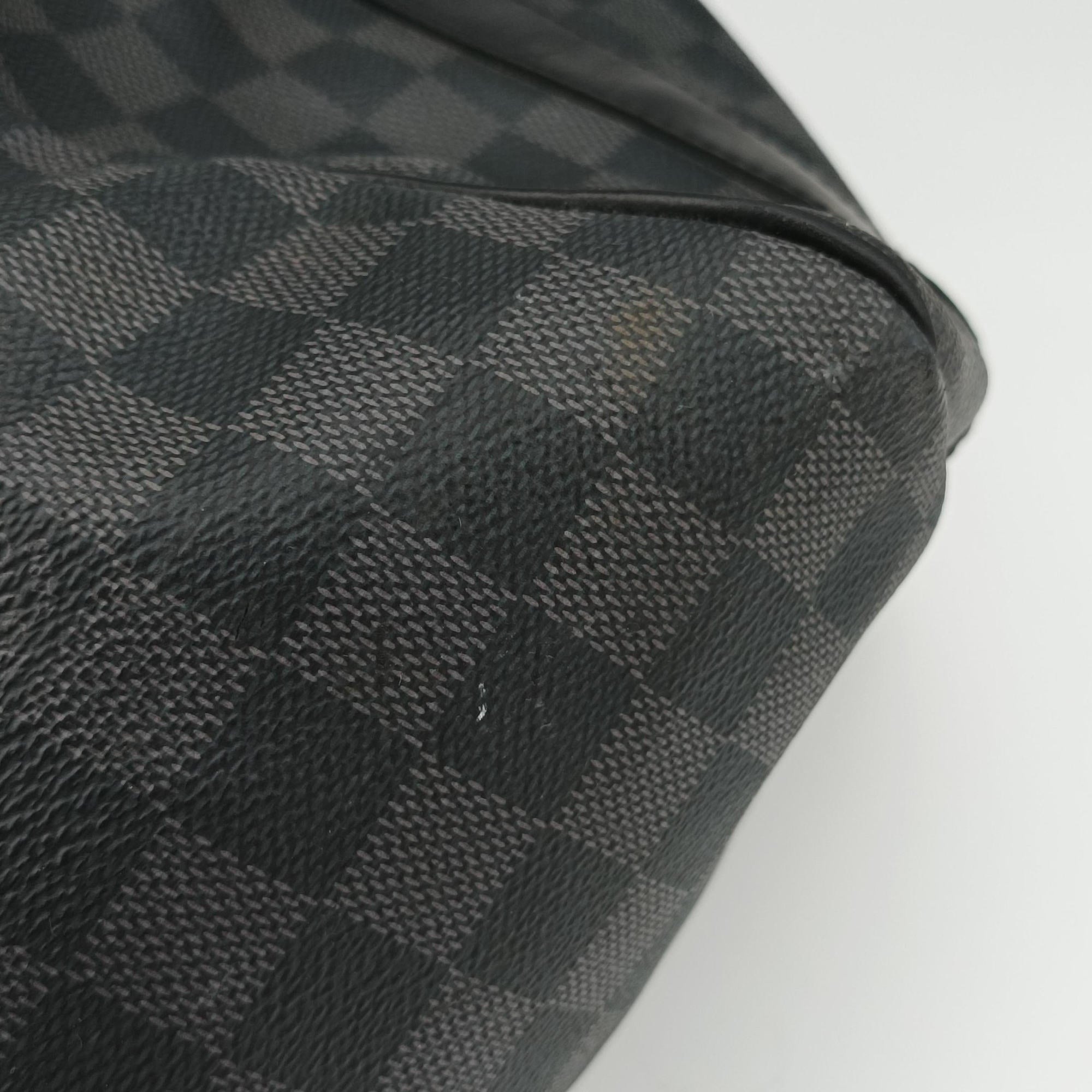 Pre-owned Louis Vuitton Keepall Bandouliere 45 Noir Damier Graphite Canvas M40569 shoulderbag | stylenewstar
