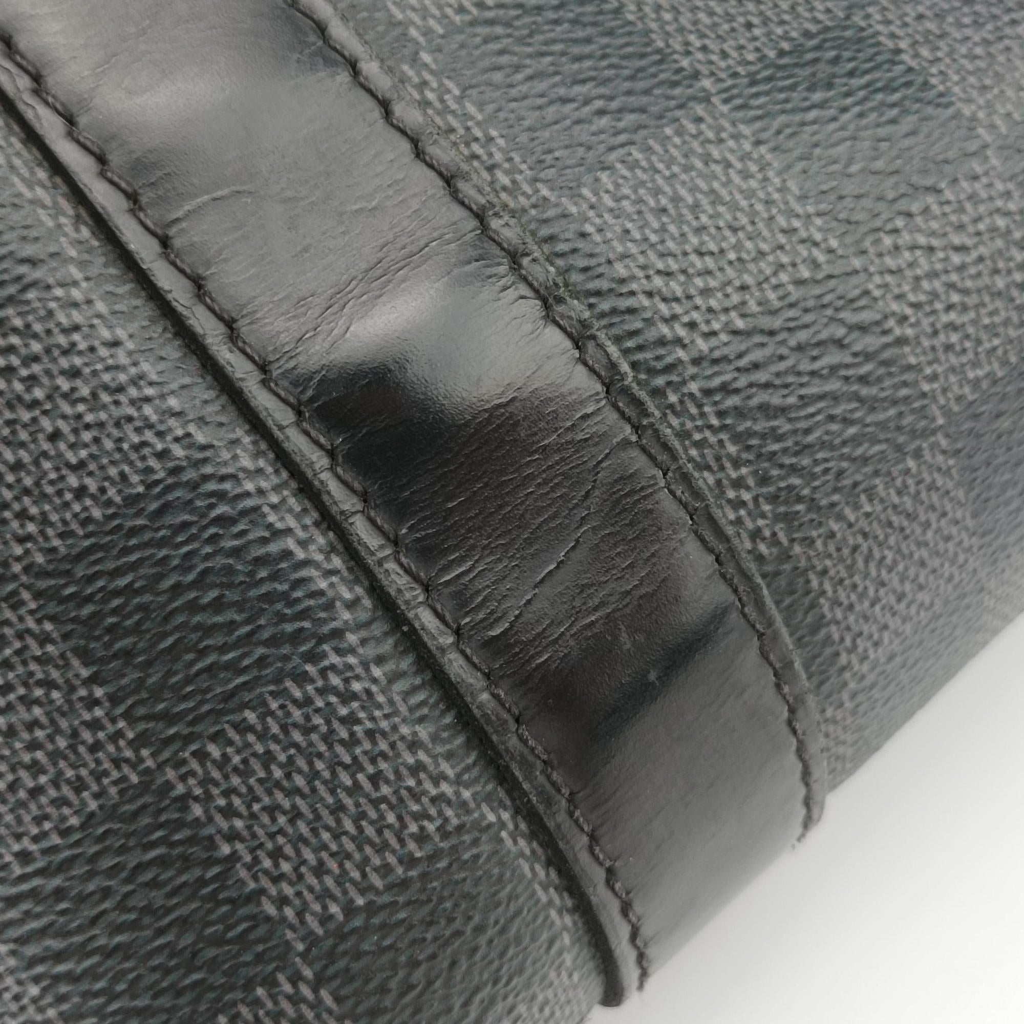 Pre-owned Louis Vuitton Keepall Bandouliere 45 Noir Damier Graphite Canvas M40569 shoulderbag | stylenewstar