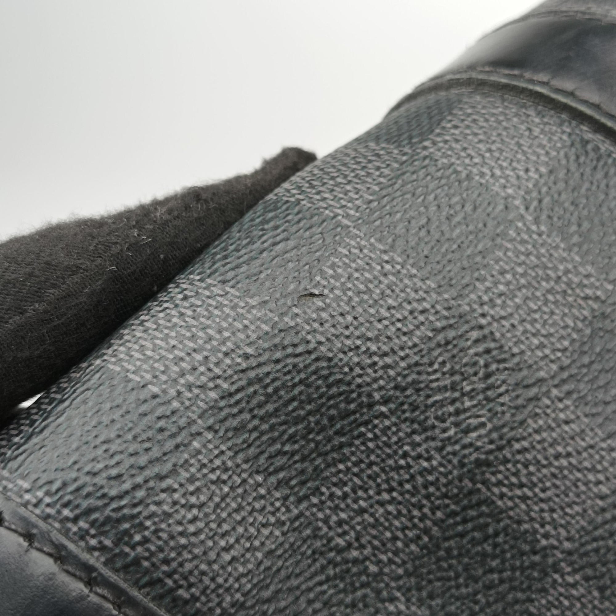Pre-owned Louis Vuitton Keepall Bandouliere 45 Noir Damier Graphite Canvas M40569 shoulderbag | stylenewstar
