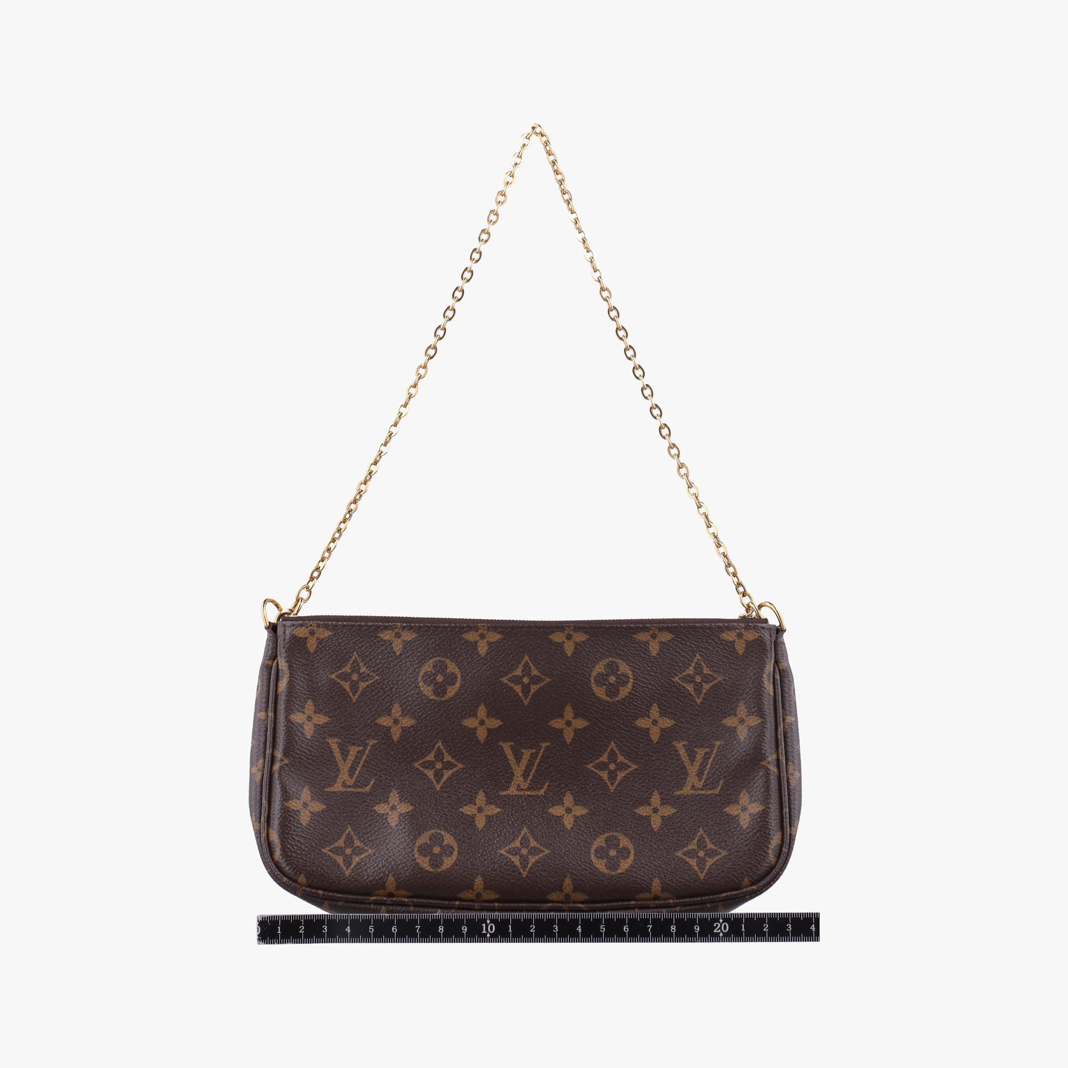Pre-owned Louis Vuitton MULTI POCHETTE ACCESSOIRES  Brown × Khaki Monogram Canvas M44840 shoulderbag | stylenewstar
