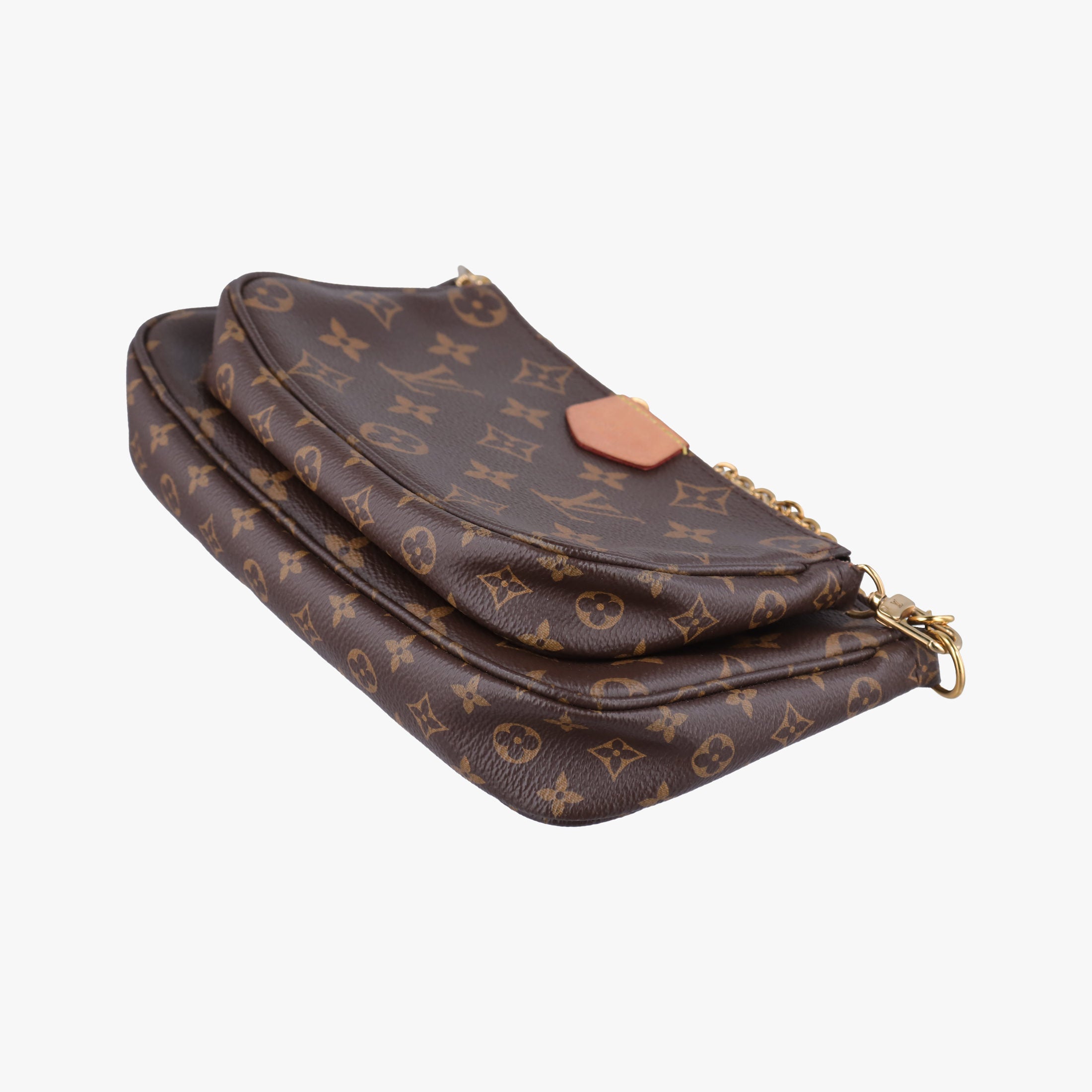 Pre-owned Louis Vuitton MULTI POCHETTE ACCESSOIRES  Brown × Khaki Monogram Canvas M44840 shoulderbag | stylenewstar