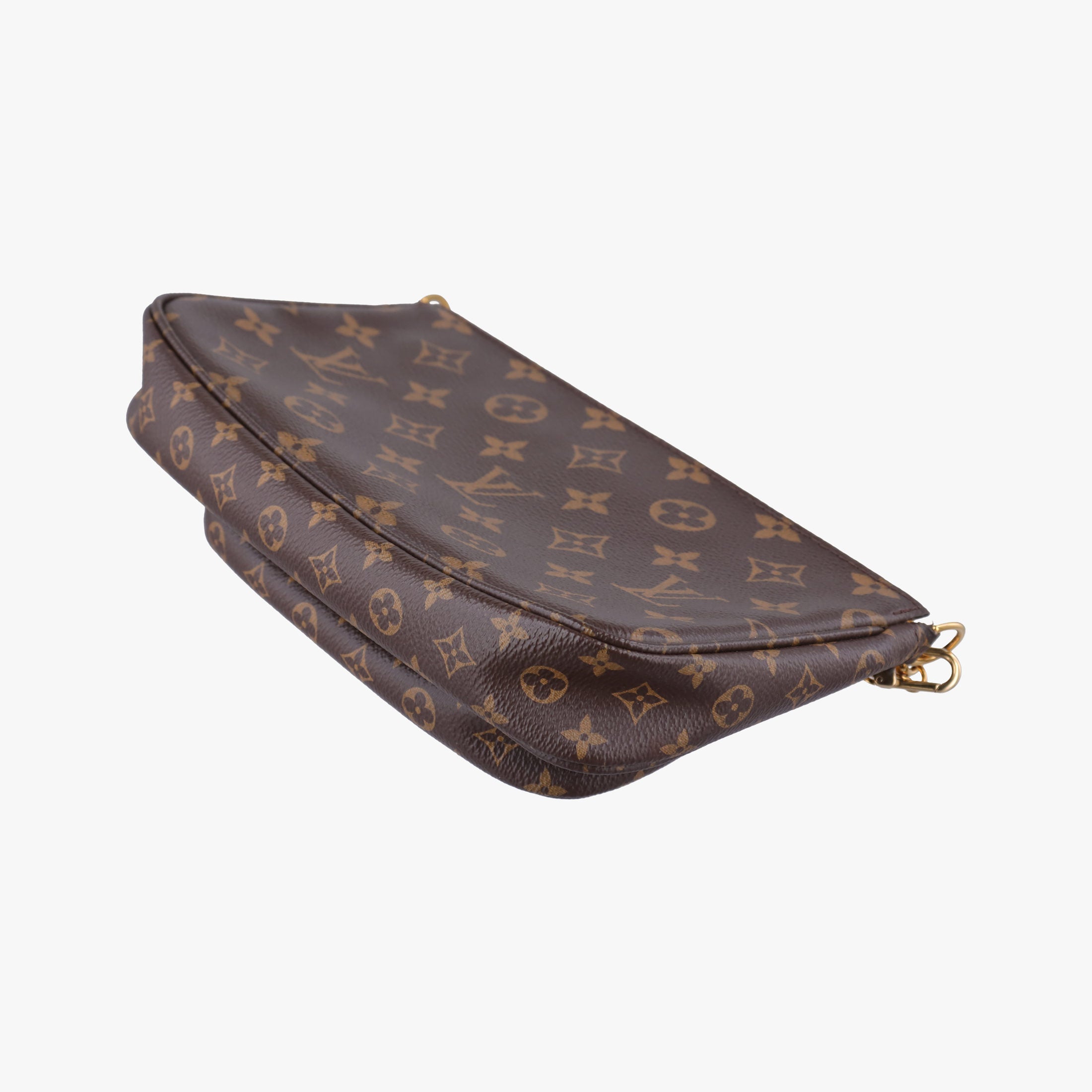 Pre-owned Louis Vuitton MULTI POCHETTE ACCESSOIRES  Brown × Khaki Monogram Canvas M44840 shoulderbag | stylenewstar