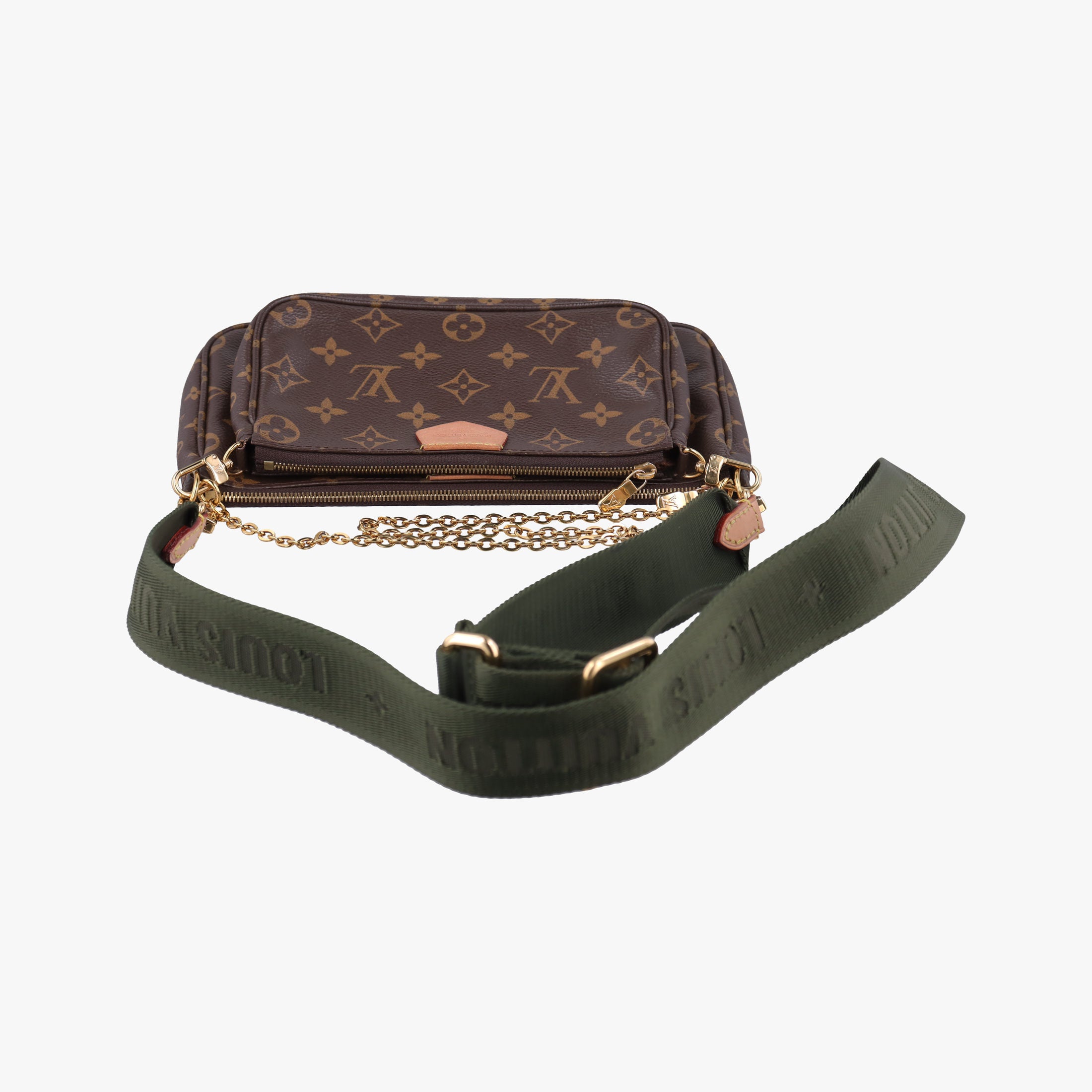 Pre-owned Louis Vuitton MULTI POCHETTE ACCESSOIRES  Brown × Khaki Monogram Canvas M44840 shoulderbag | stylenewstar