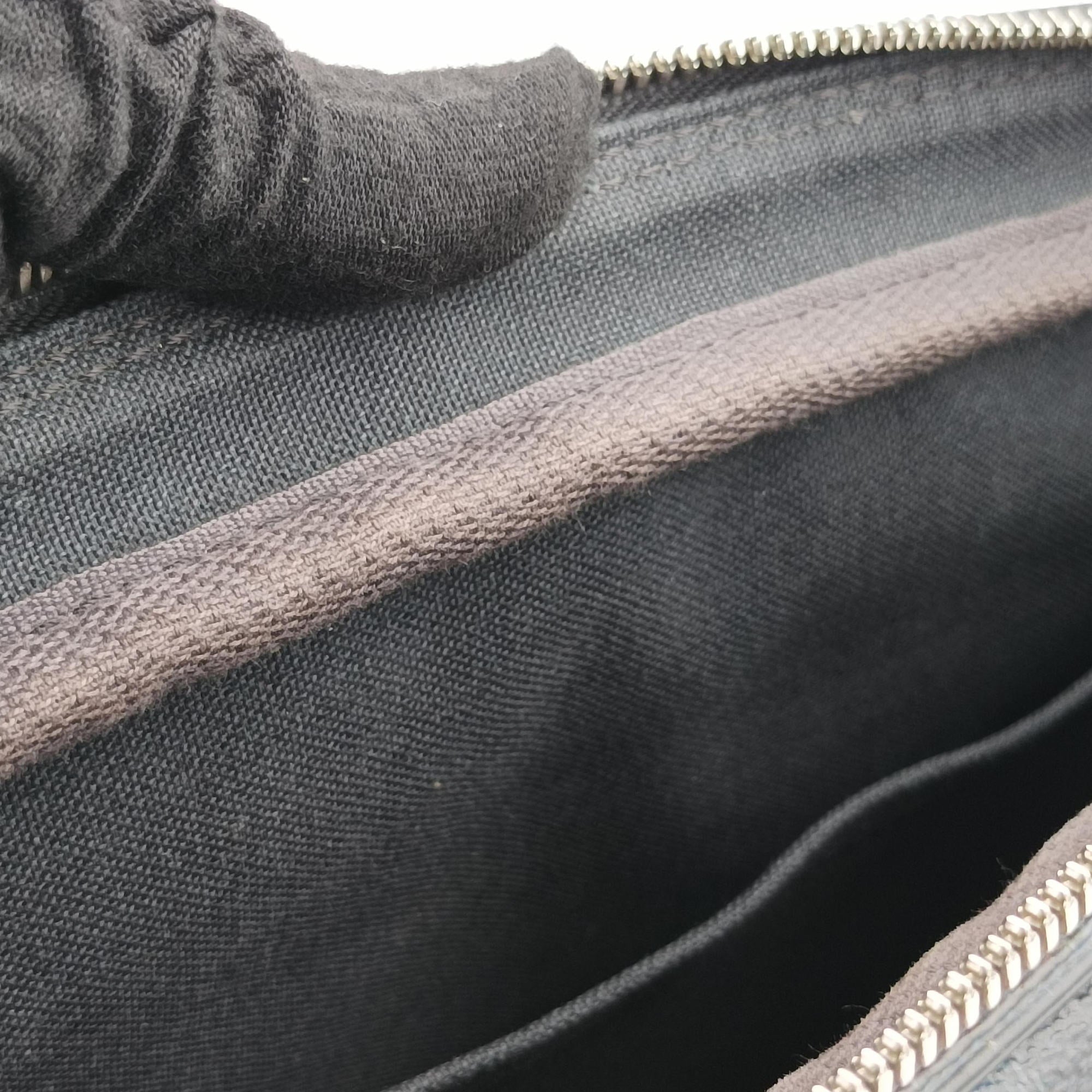 Pre-owned Louis Vuitton Porte Documents VoyagePM Blue Camouflage Damier Cobalt Canvas N41507 shoulderbag | stylenewstar