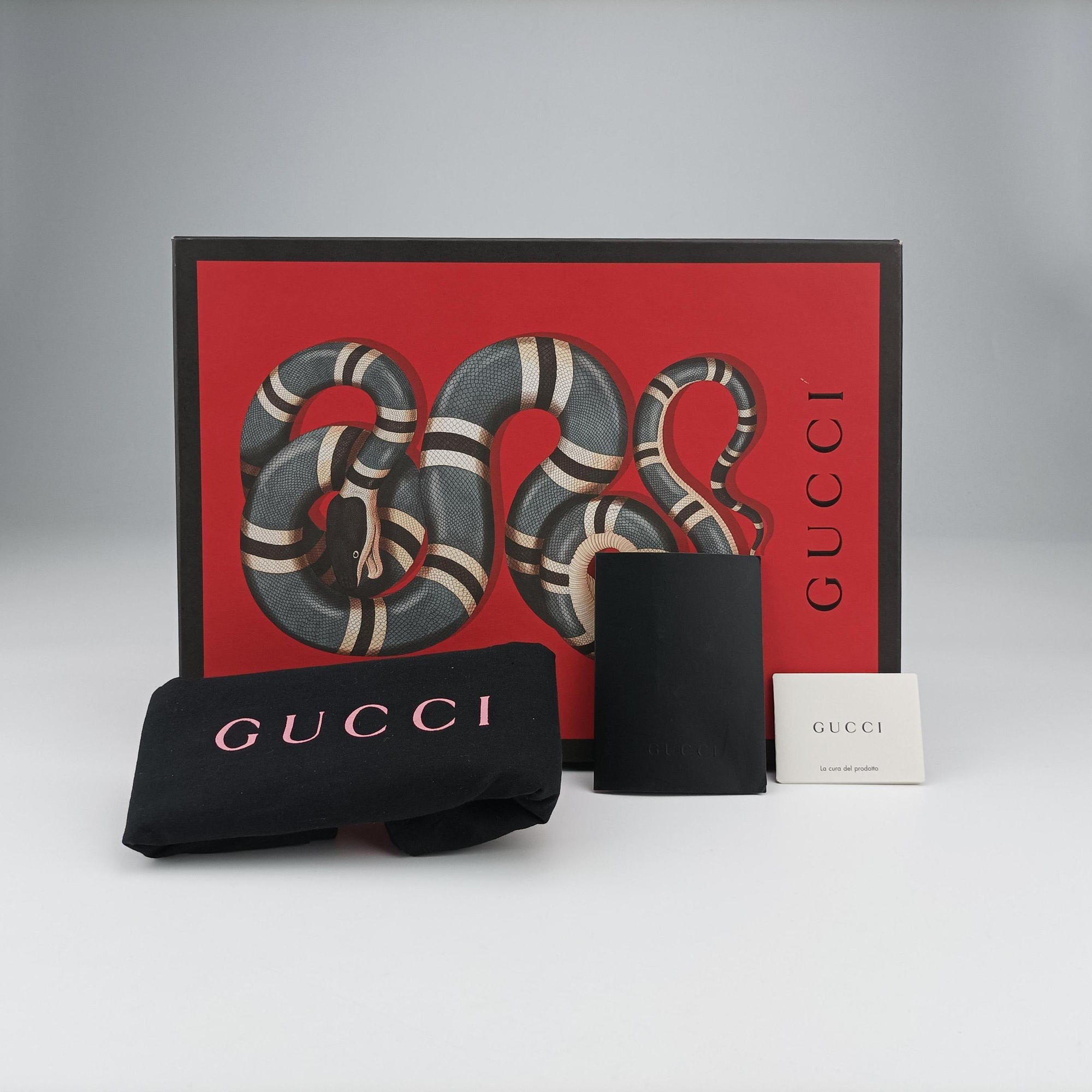 Pre-owned Gucci Ghost Red Leather 445597 clutchbag | stylenewstar