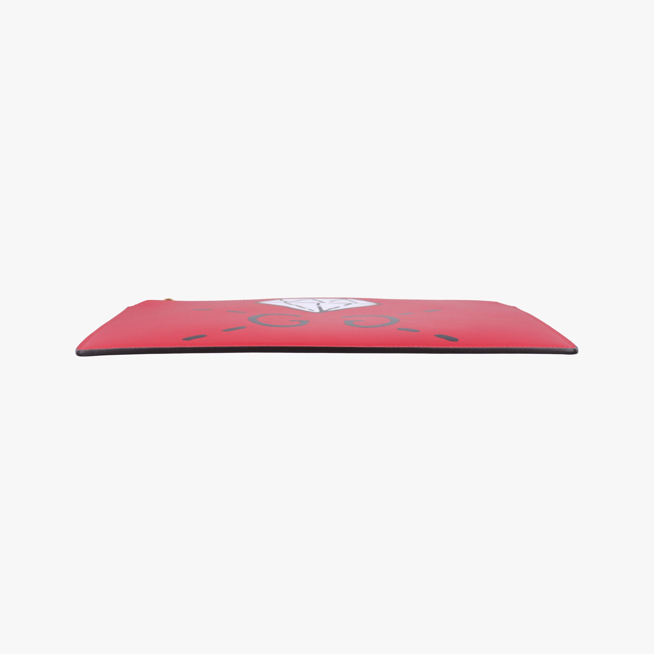 Pre-owned Gucci Ghost Red Leather 445597 clutchbag | stylenewstar