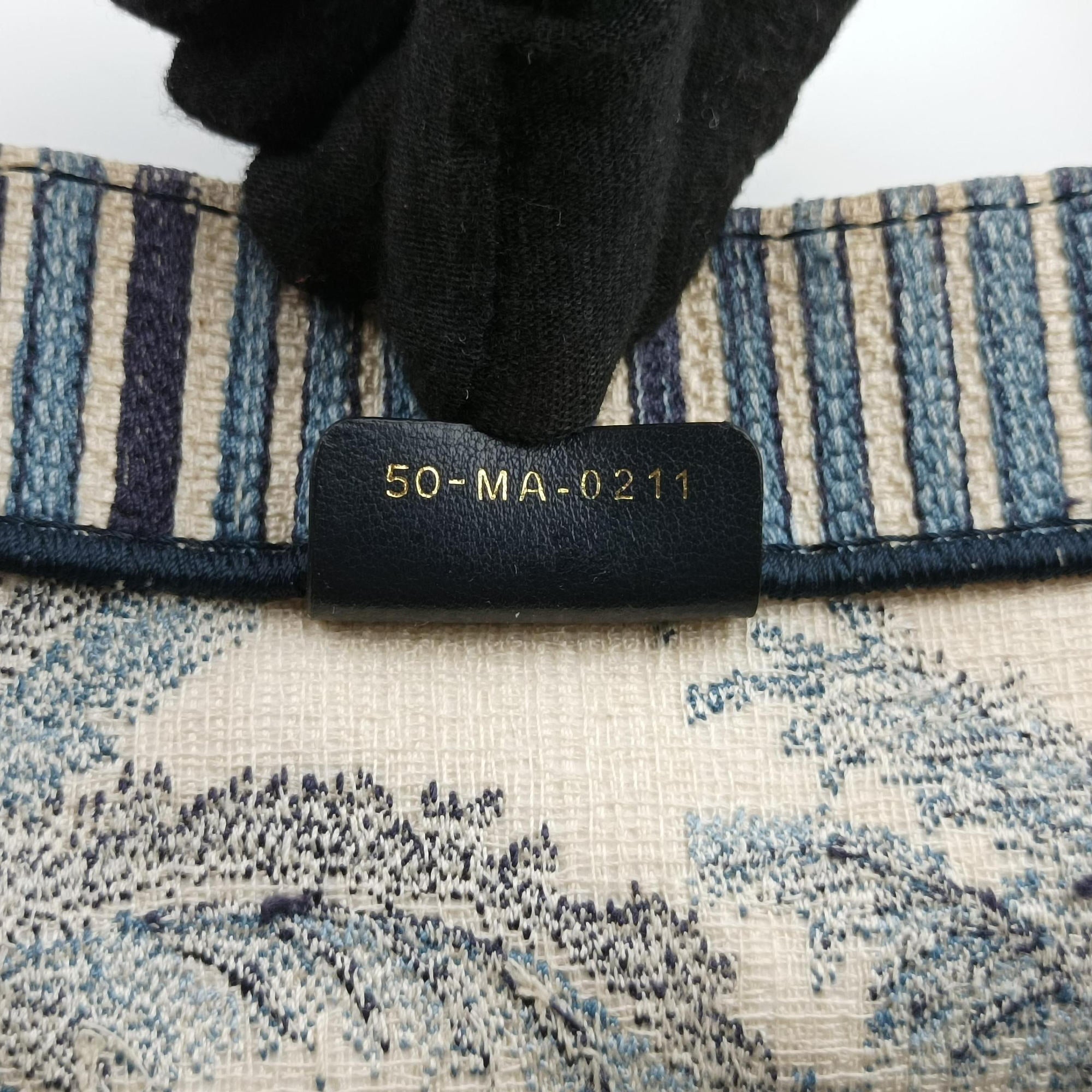 Pre-owned Christian Dior Book Tote Navy Jacquard  handbag | stylenewstar