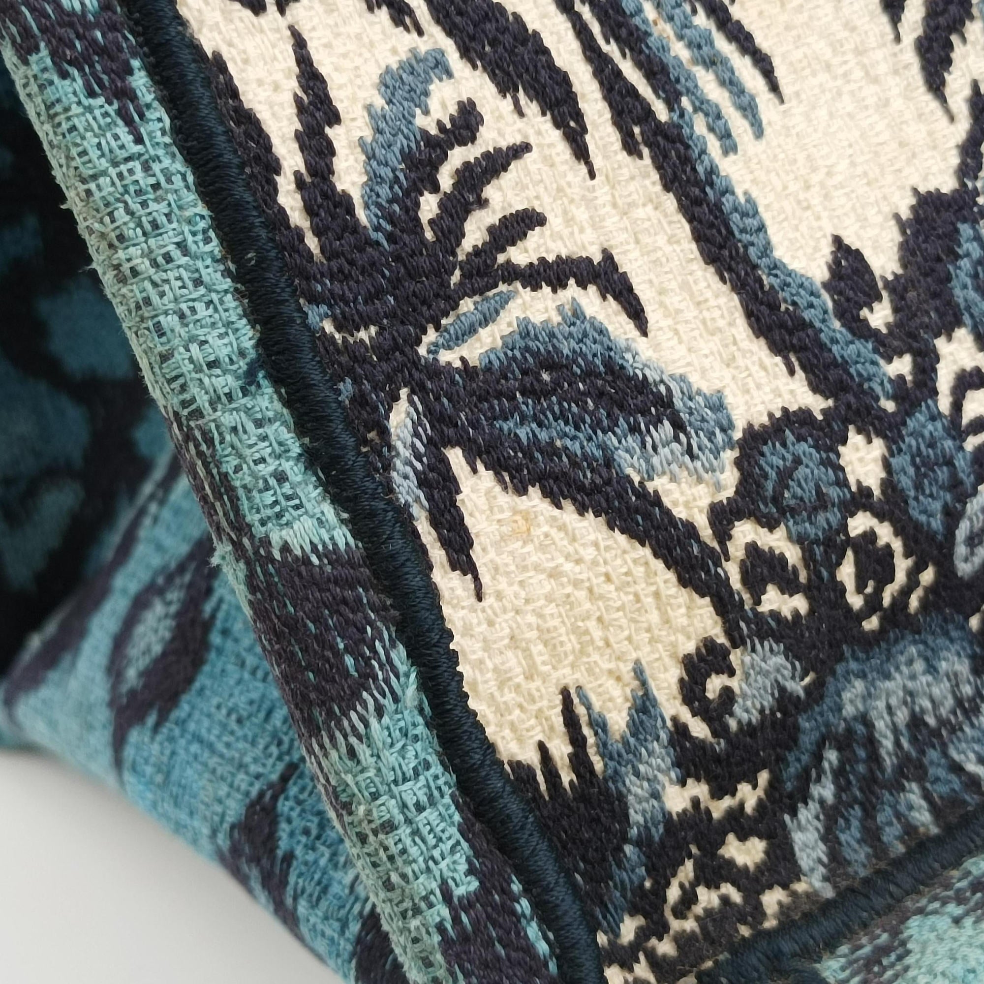Pre-owned Christian Dior Book Tote Navy Jacquard  handbag | stylenewstar