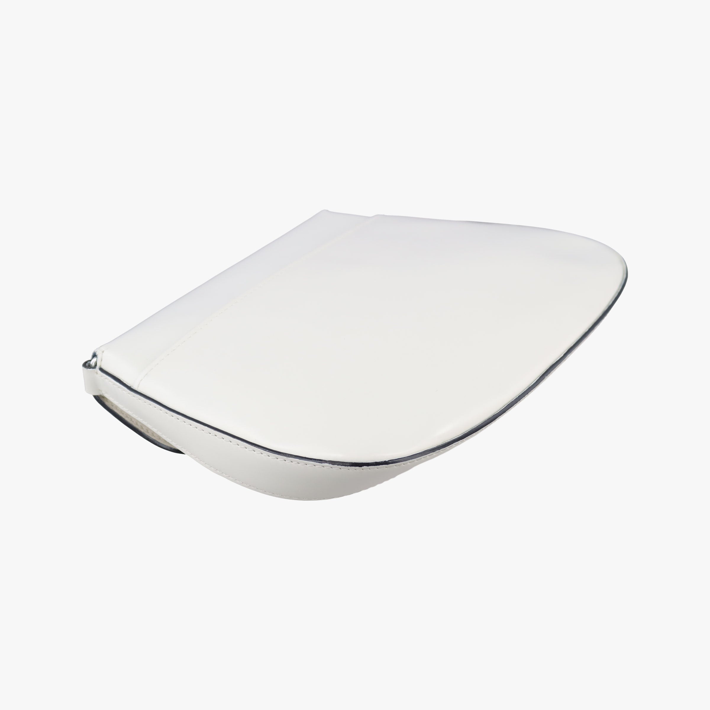 Pre-owned Prada Cleo Flap White Leather  shoulderbag | stylenewstar