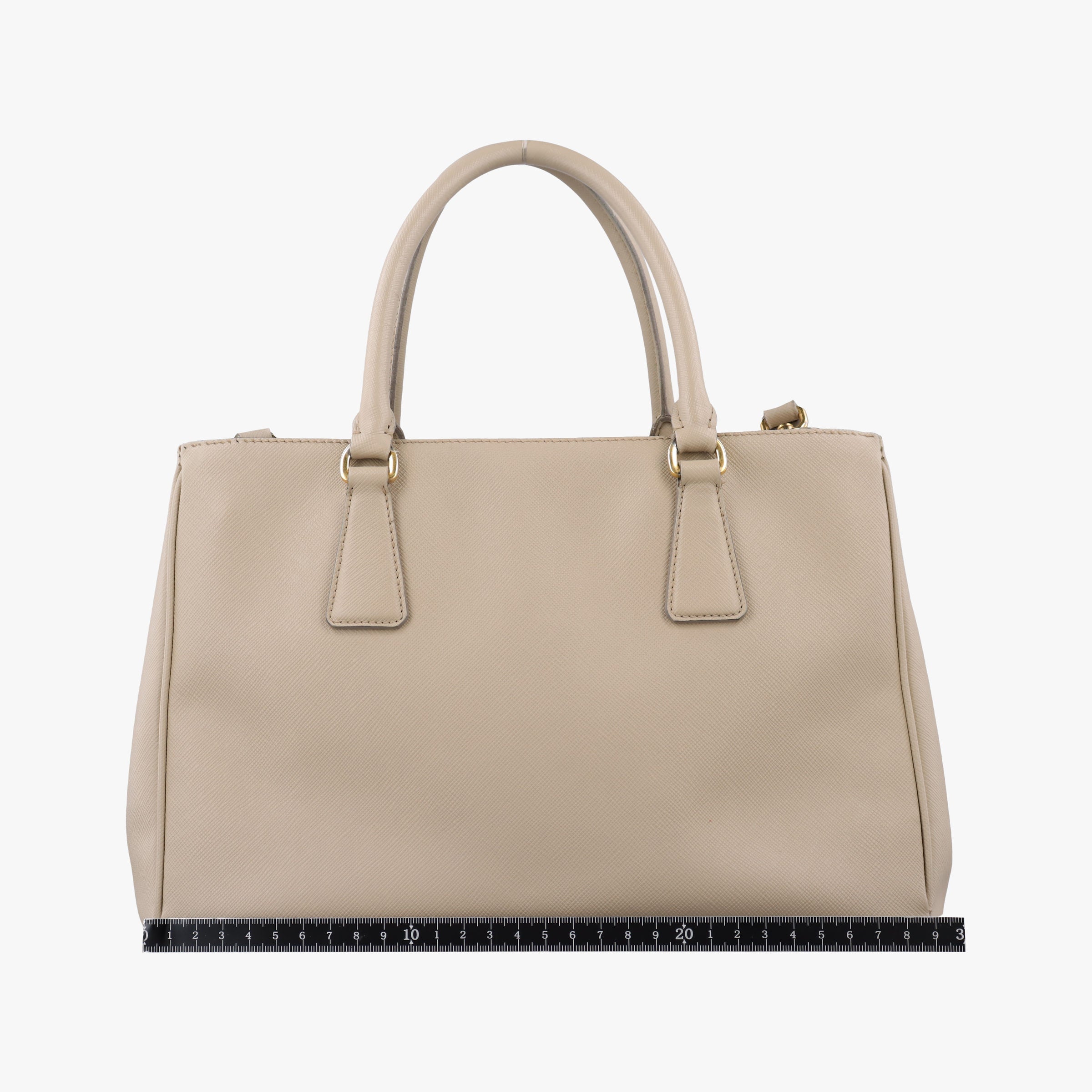 Pre-owned Prada Galleria Beige SAFFIANO Leather BN2274 shoulderbag | stylenewstar