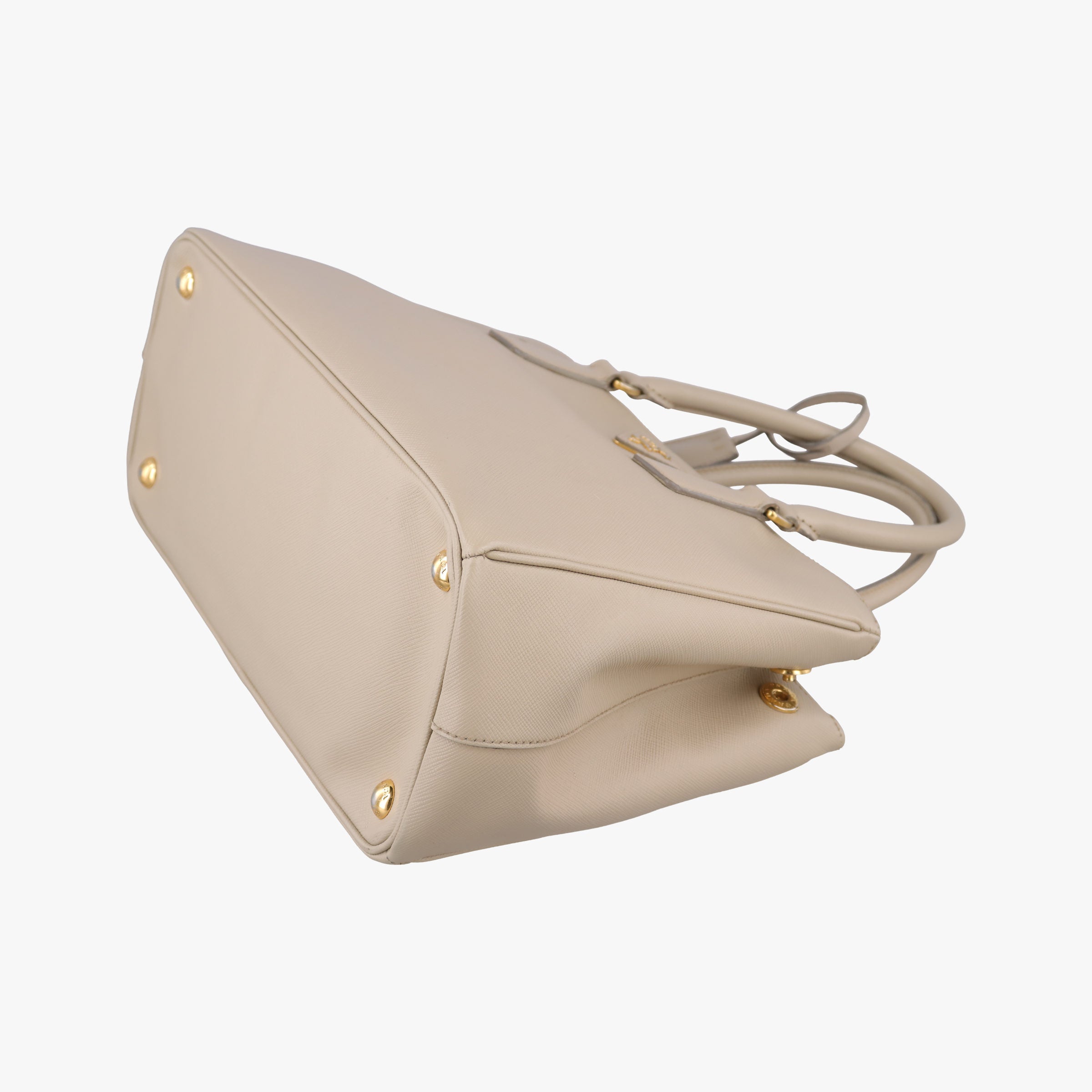 Pre-owned Prada Galleria Beige SAFFIANO Leather BN2274 shoulderbag | stylenewstar